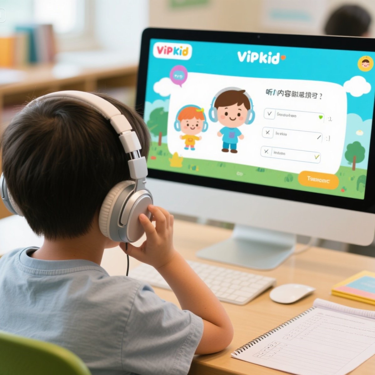 VIPKID 英语课程有哪些学生听力？