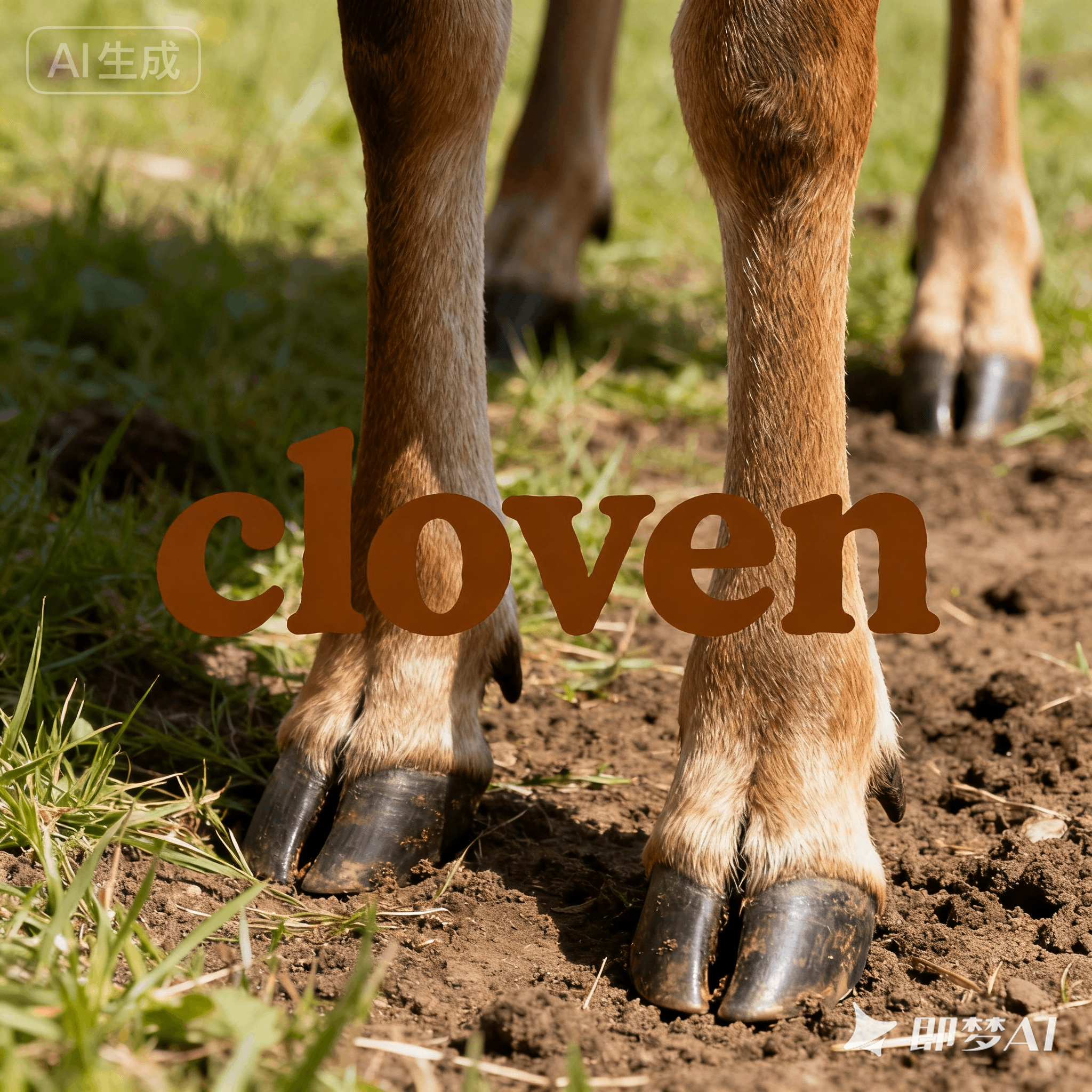 cloven是什么意思_cloven怎么读_音标'kləʊvən