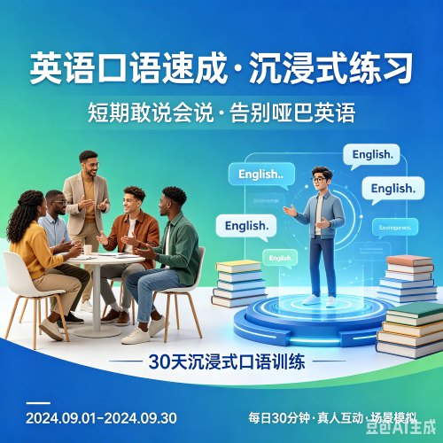 英语口语速成班需要多久