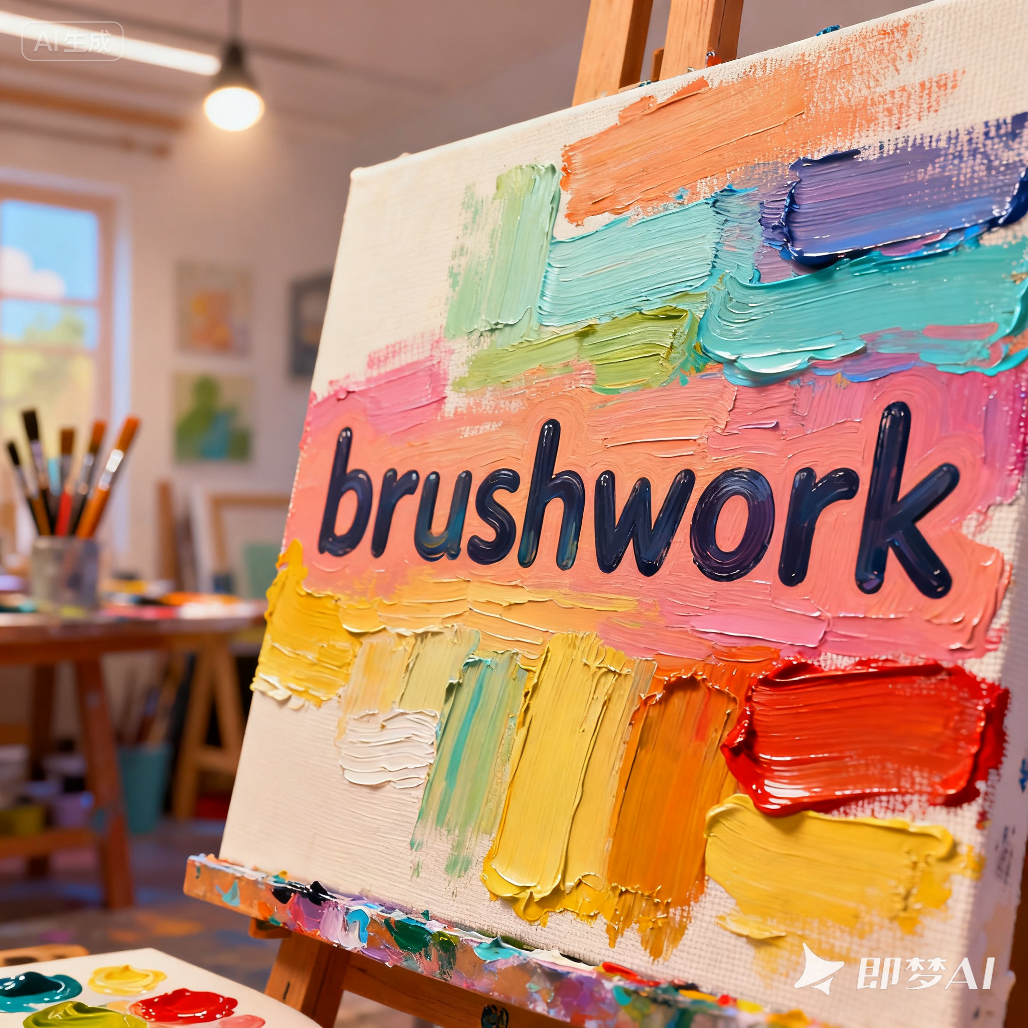 brushwork是什么意思_brushwork怎么读_音标ˈbrʌʃwɜ-k