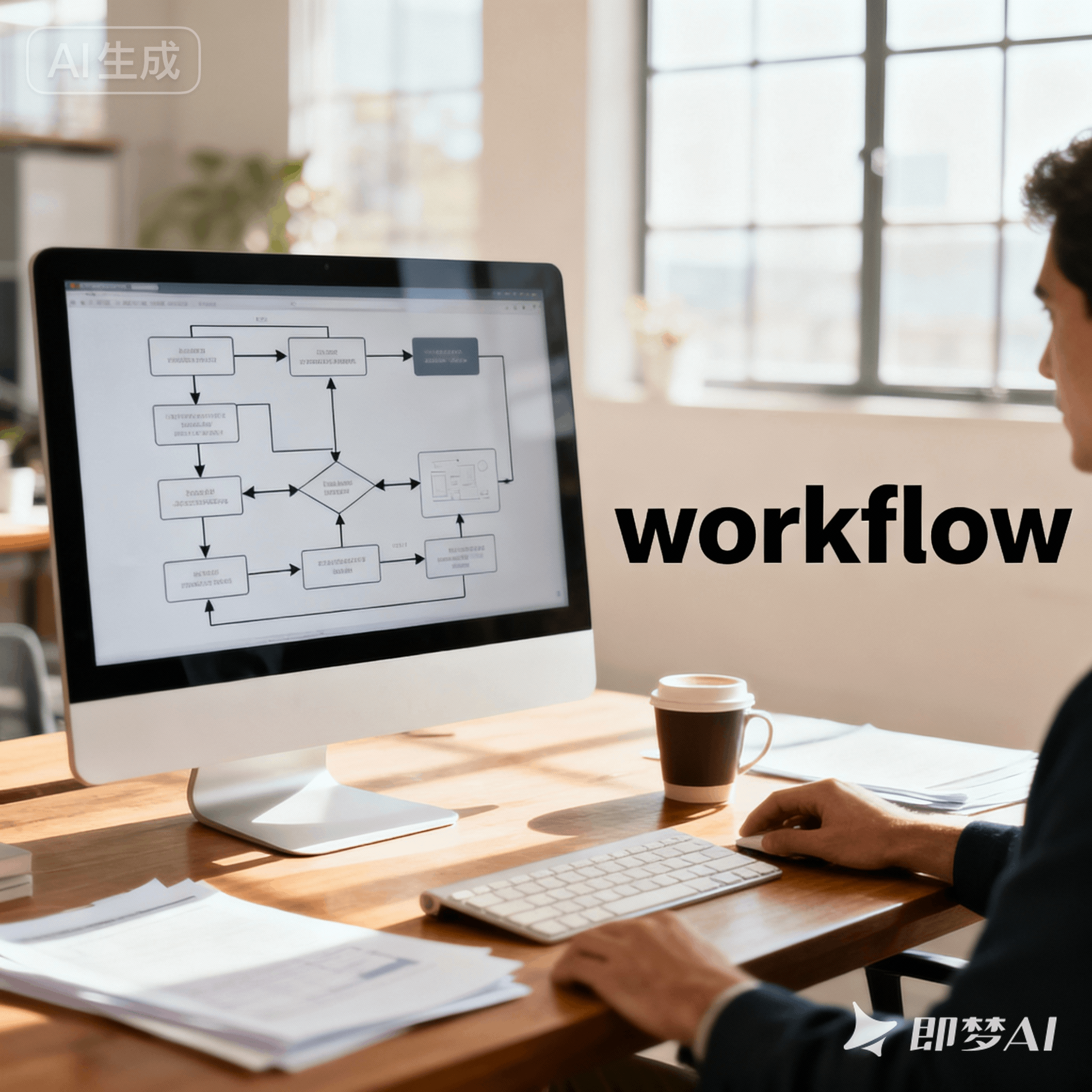workflow是什么意思_workflow怎么读_音标'wɜ-kfləʊ