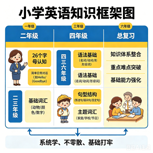 3到6年级英语知识点归纳