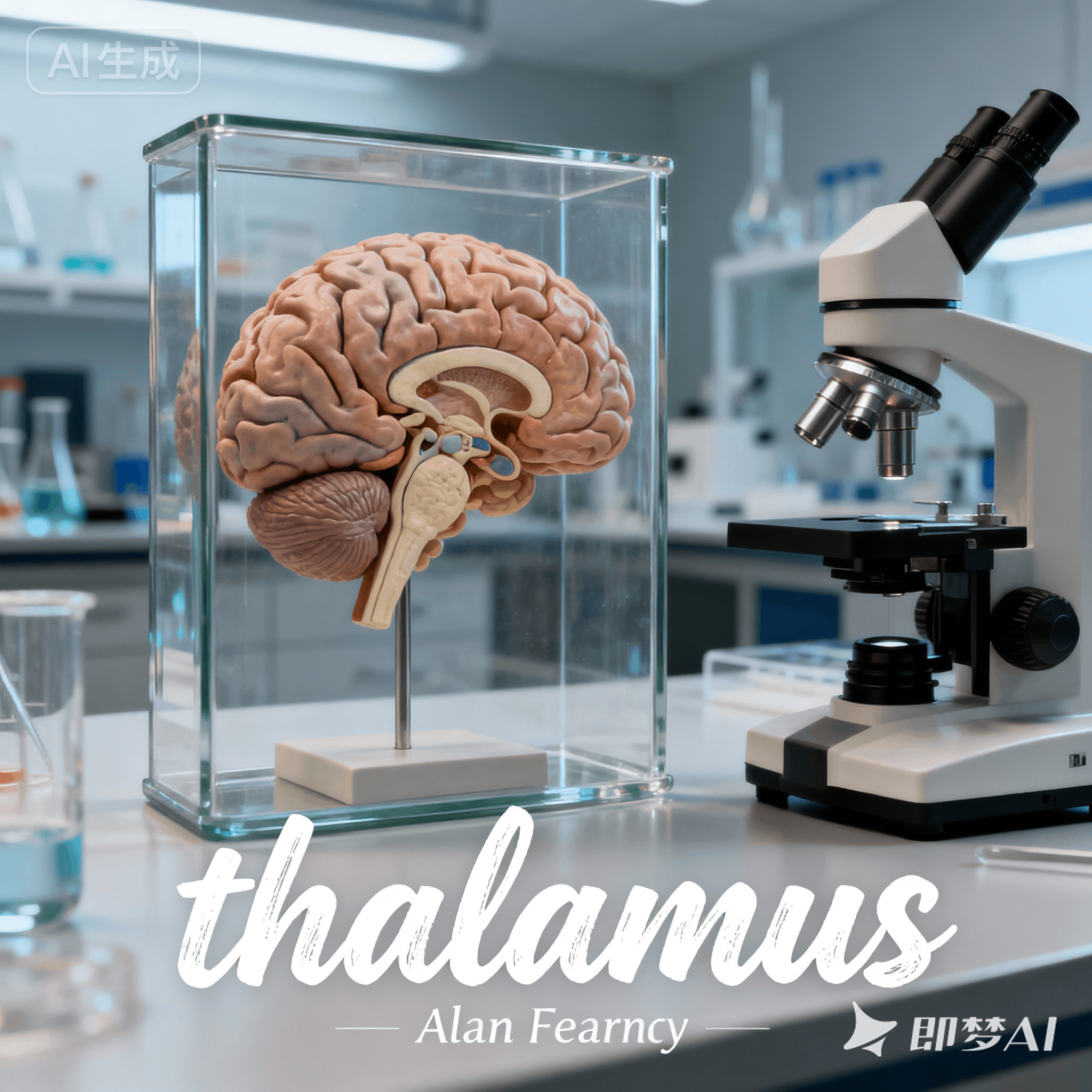 thalamus是什么意思_thalamus怎么读_音标'θæləməs