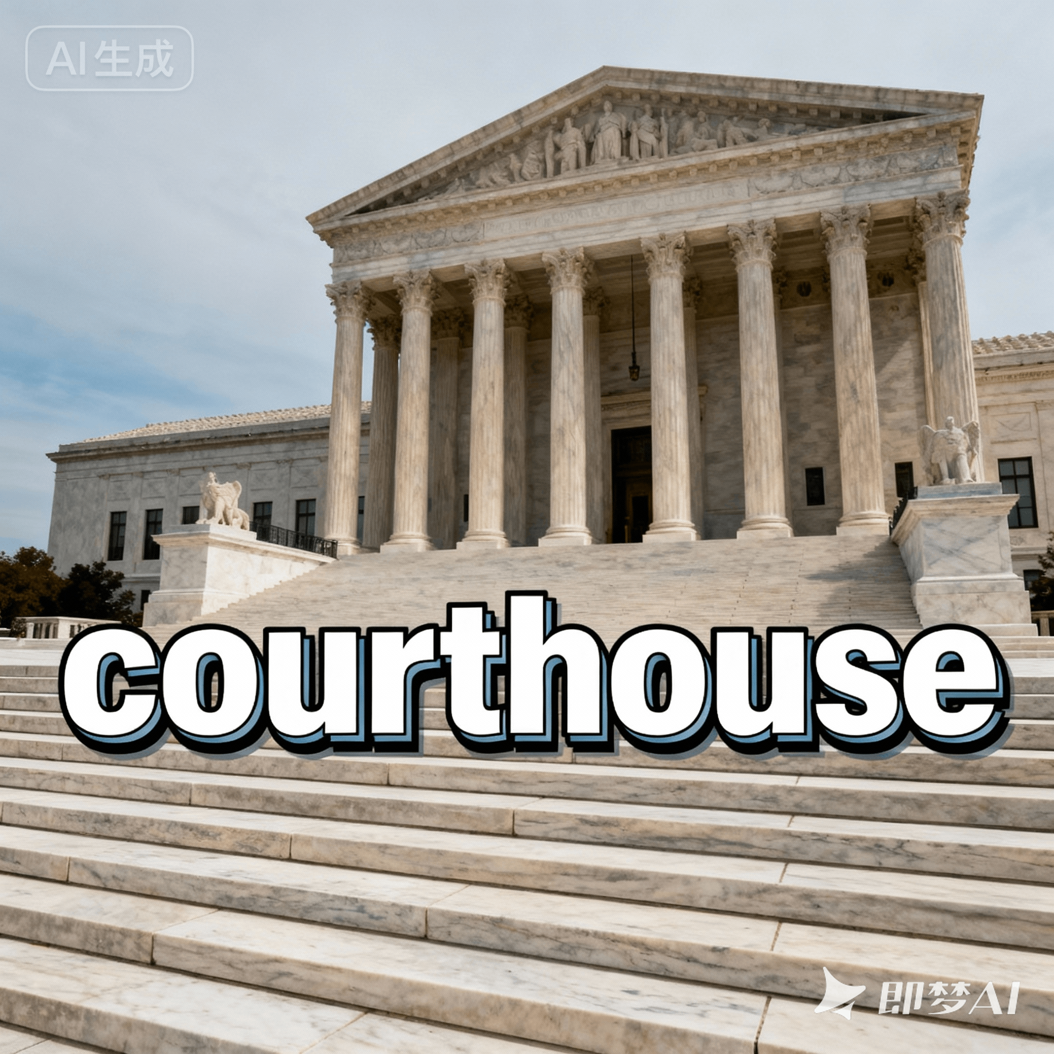 courthouse是什么意思_courthouse怎么读_音标ˈkɔ-thaʊs