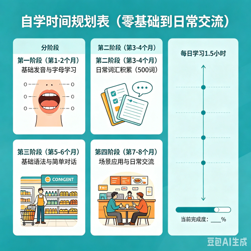 一个人自学英语要多久
