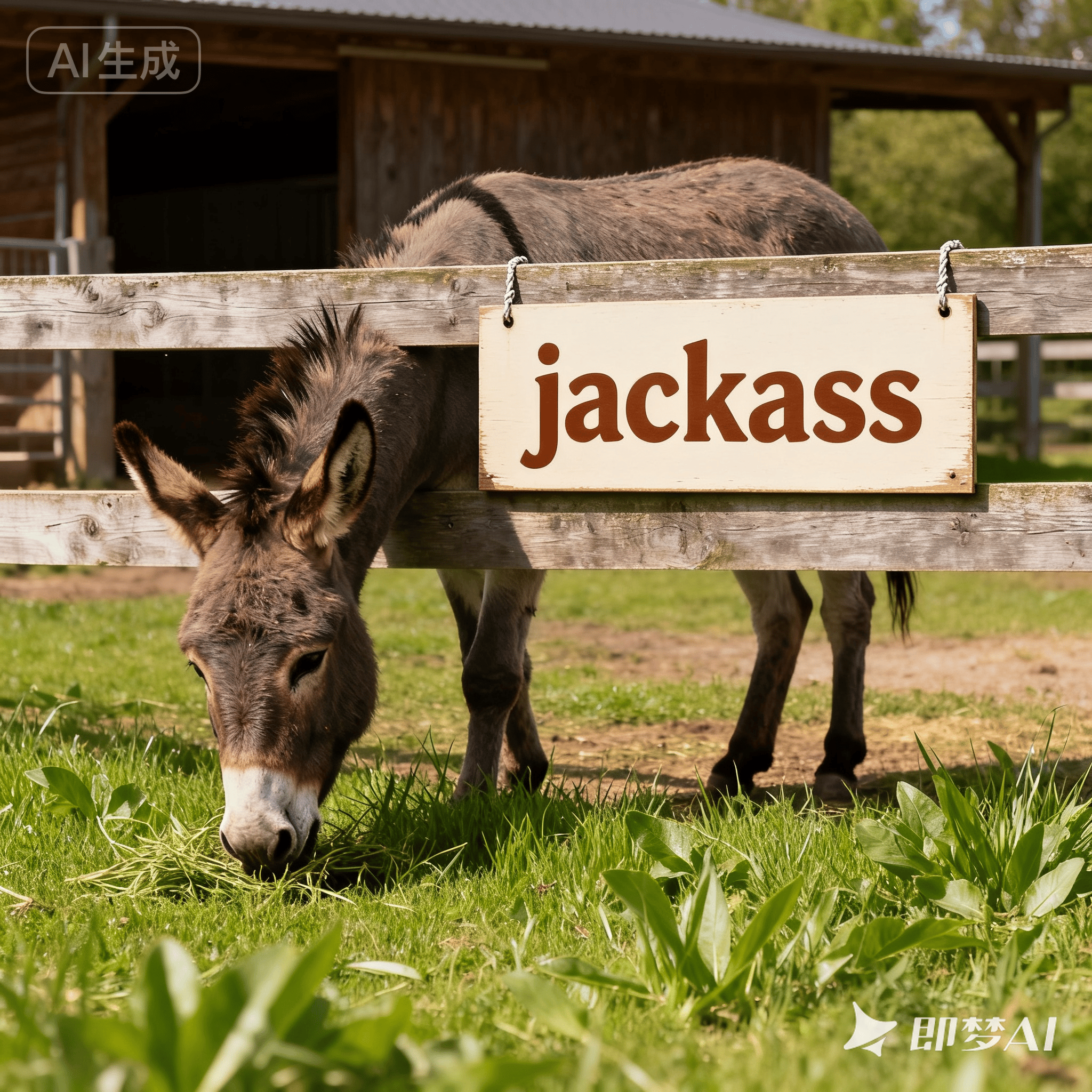 jackass是什么意思_jackass怎么读_音标ˈdʒækæs