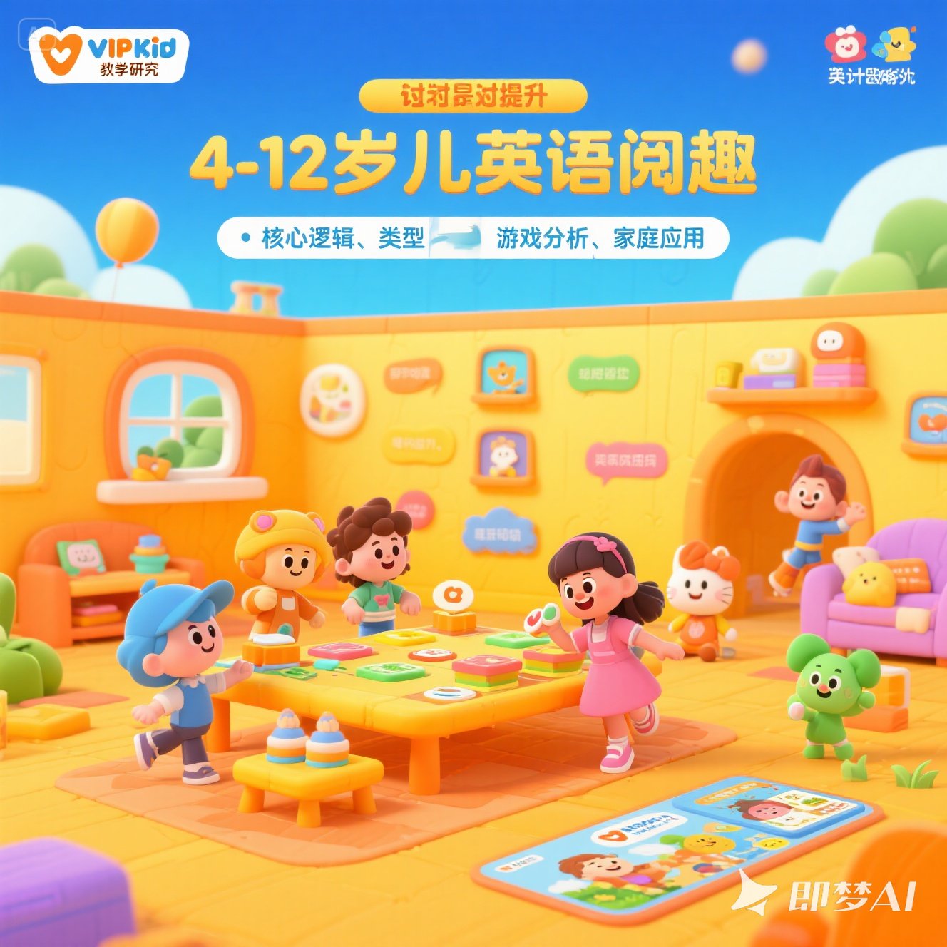 4-12 岁孩子英语阅读兴趣提升游戏