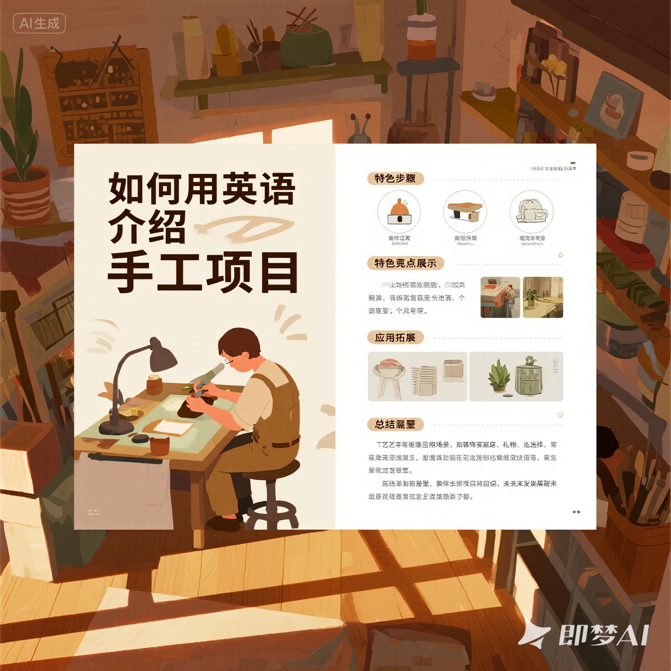 如何用英语介绍你的手工项目？
