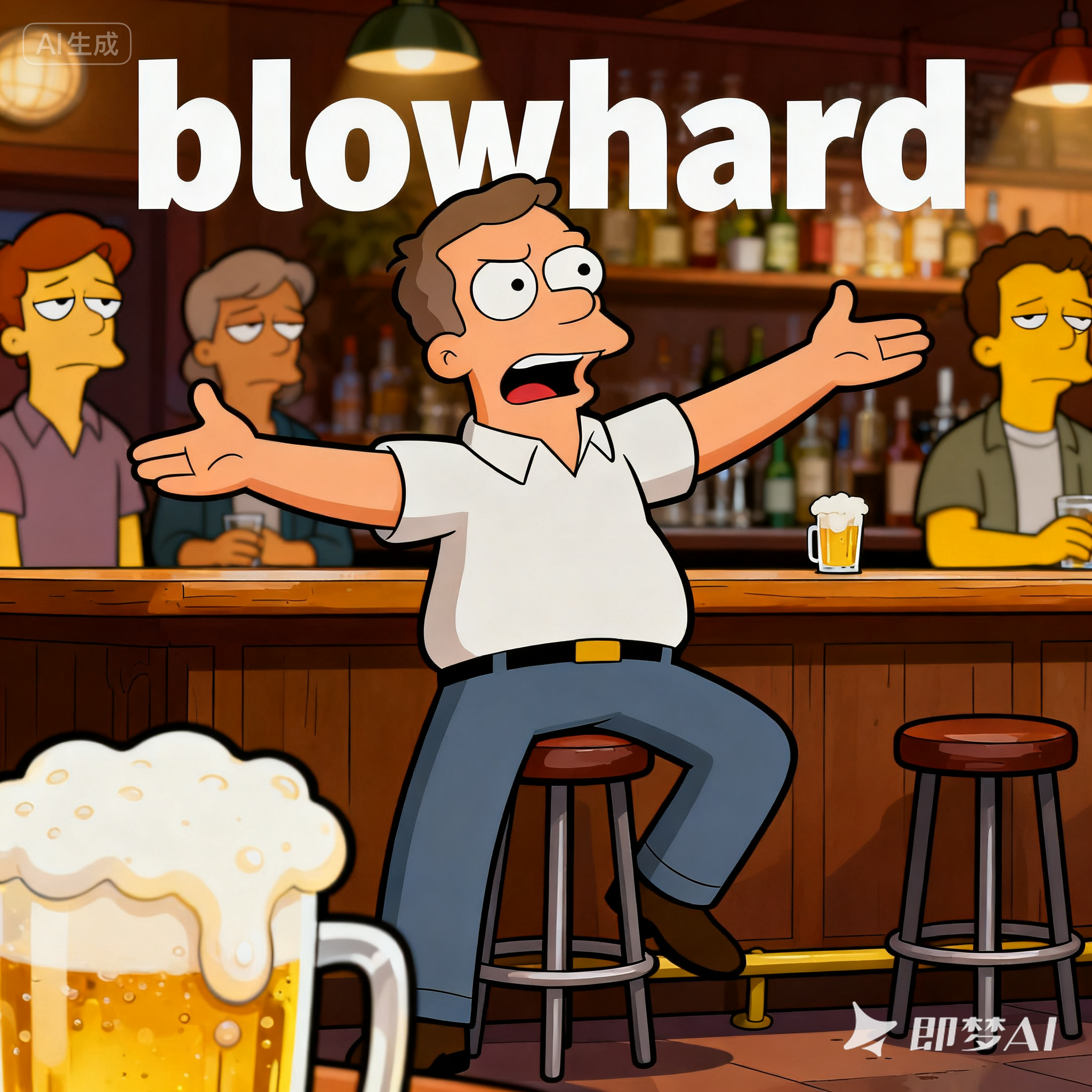 blowhard是什么意思_blowhard怎么读_音标ˈbləʊˌhɑ-d
