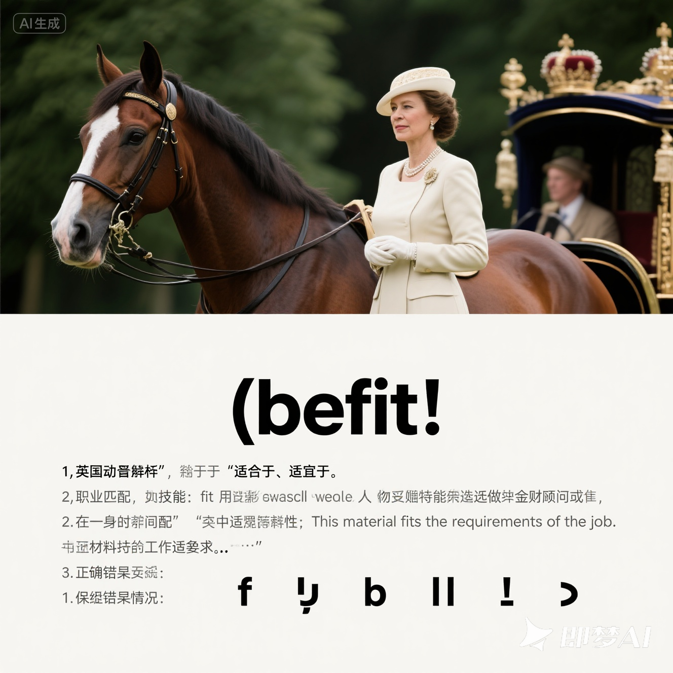 befit 是什么意思_befit 怎么读_音标 bɪ'fɪt
