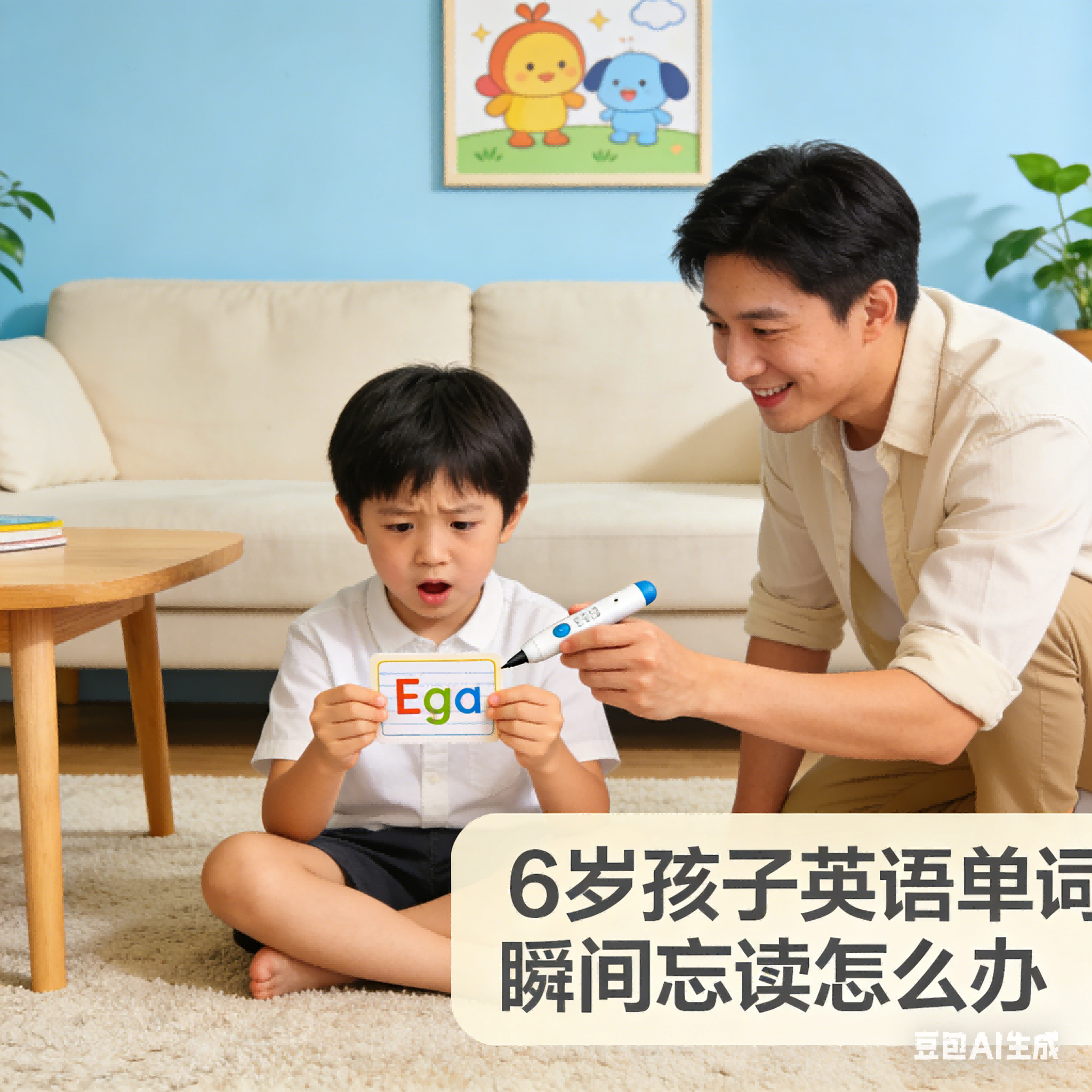 6岁孩子英语单词瞬间忘读怎么办