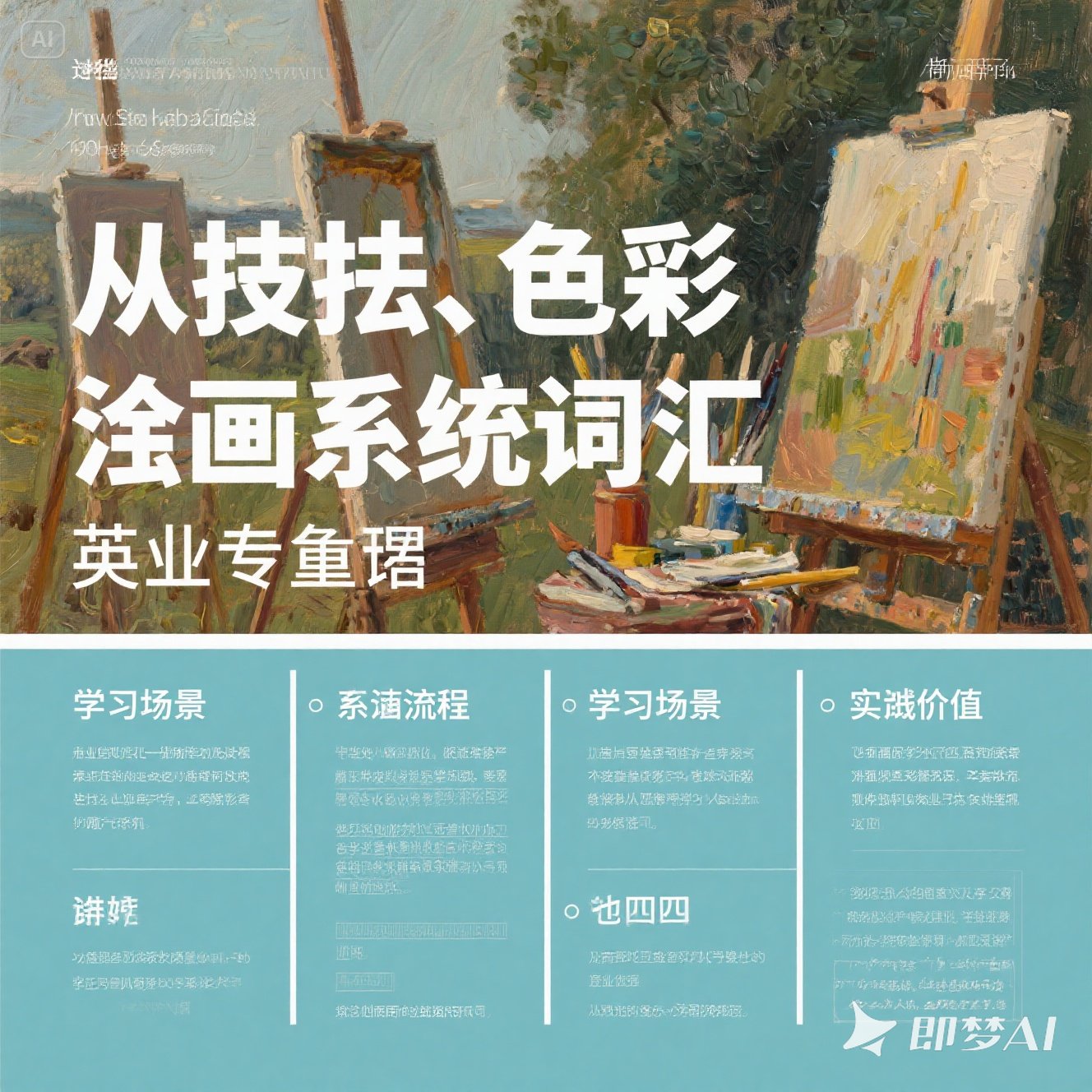 英语里对油画有什么专业术语？