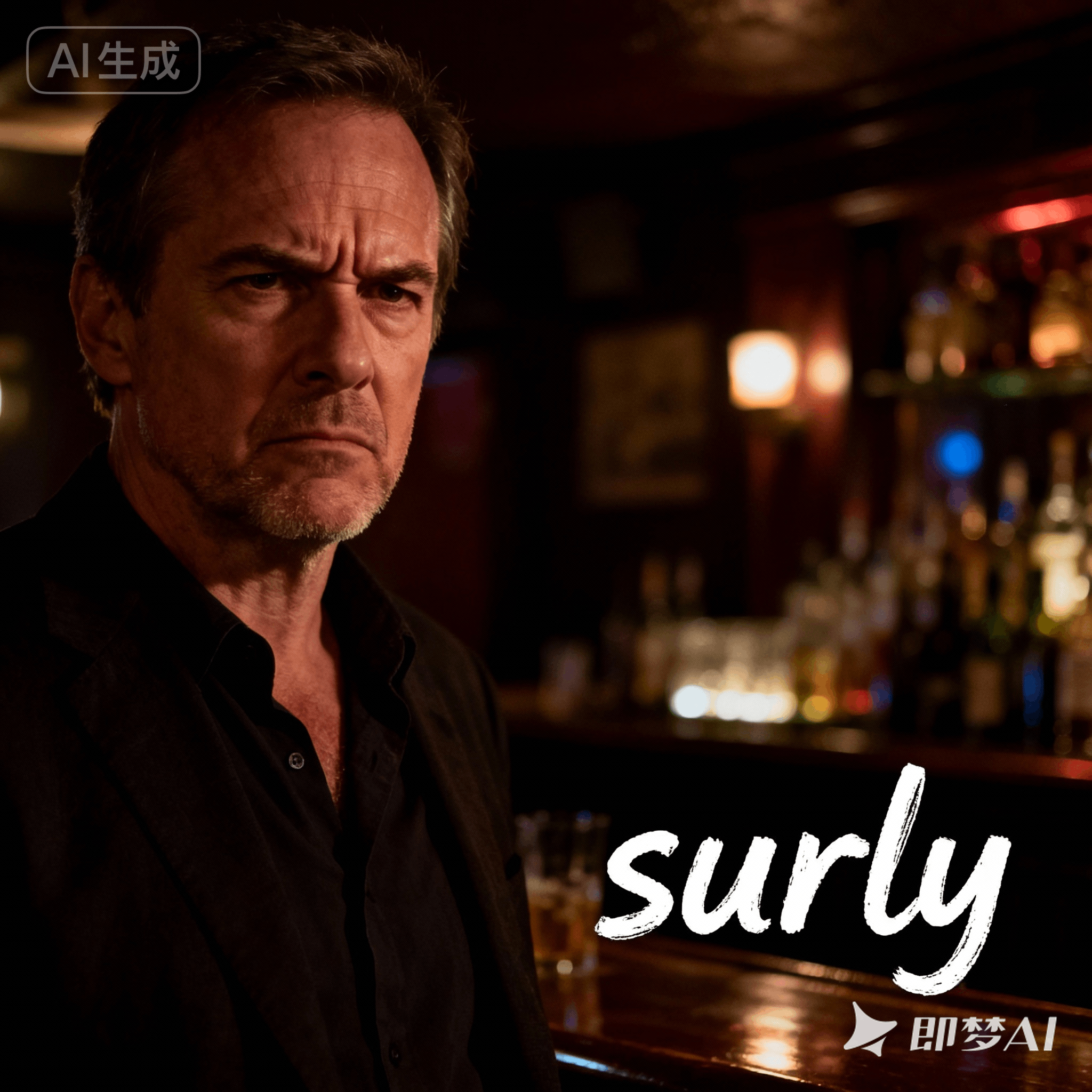 surly是什么意思_surly怎么读_音标'sɜ-lɪ