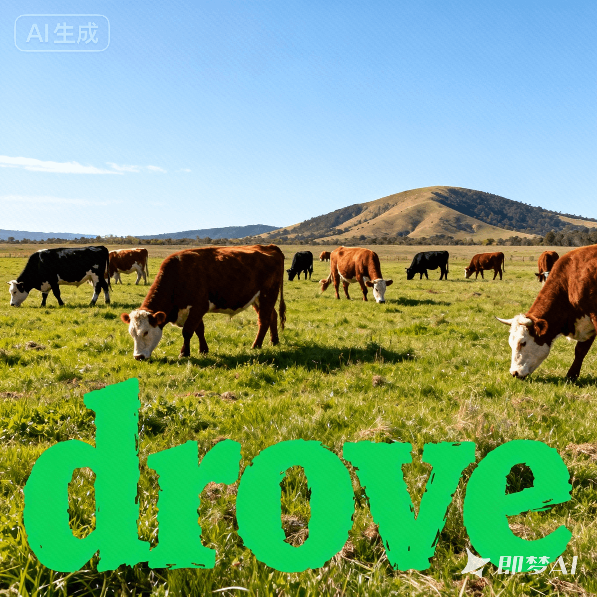 drove是什么意思_drove怎么读_音标drəʊv