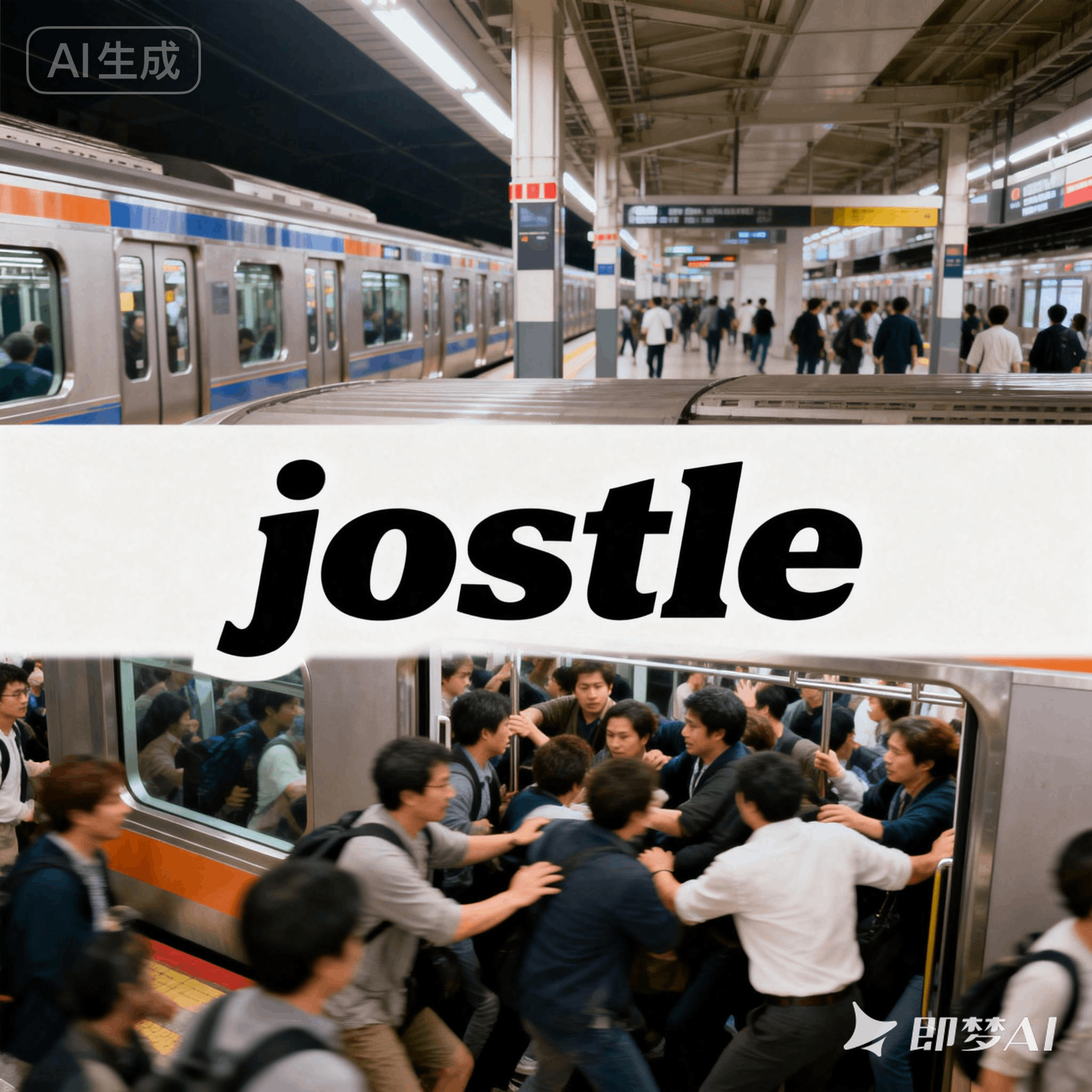 jostle是什么意思_jostle怎么读_音标'dʒɒsl