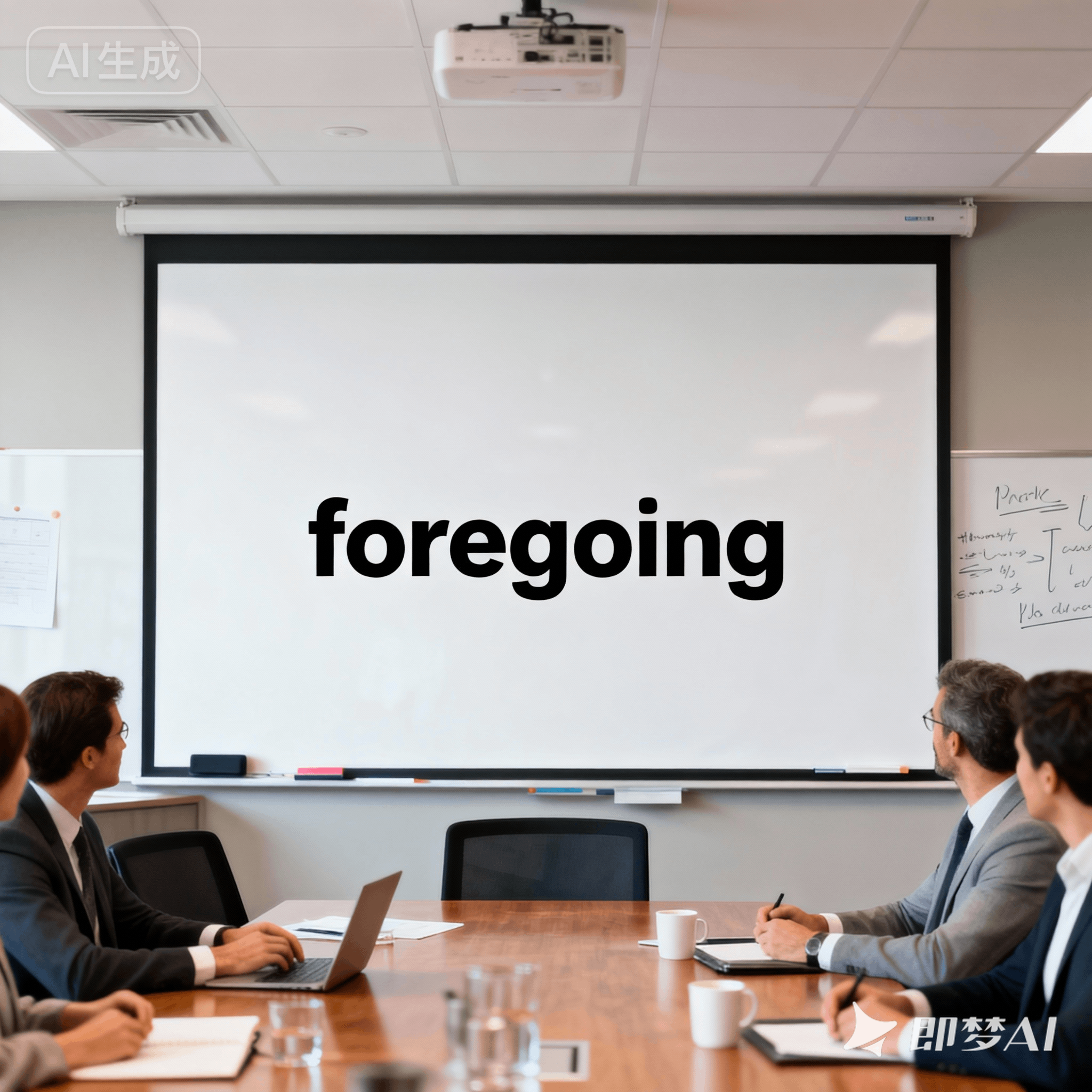 foregoing是什么意思_foregoing怎么读_音标fɔ-ˈgəʊɪŋ, fəʊr-, ˈfɔ-ˌgəʊɪŋ, ˈfəʊr-
