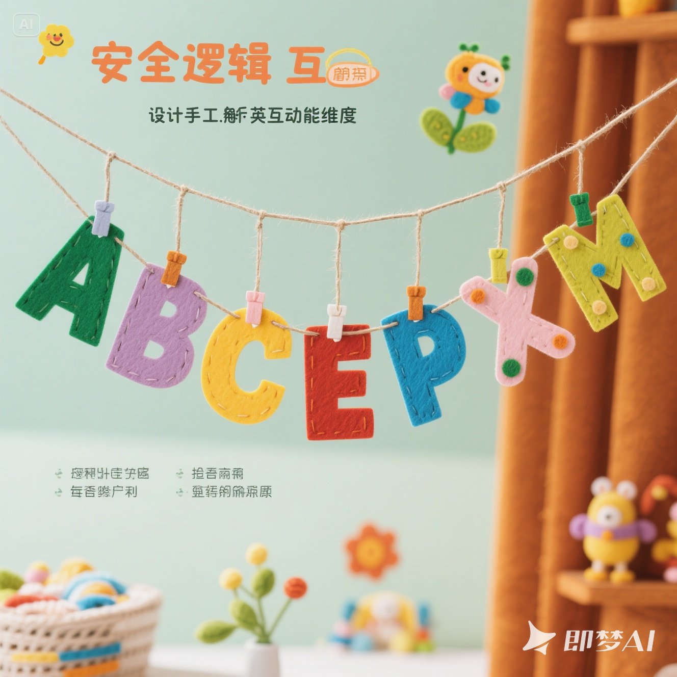 手工制作英语字母挂饰的方法？