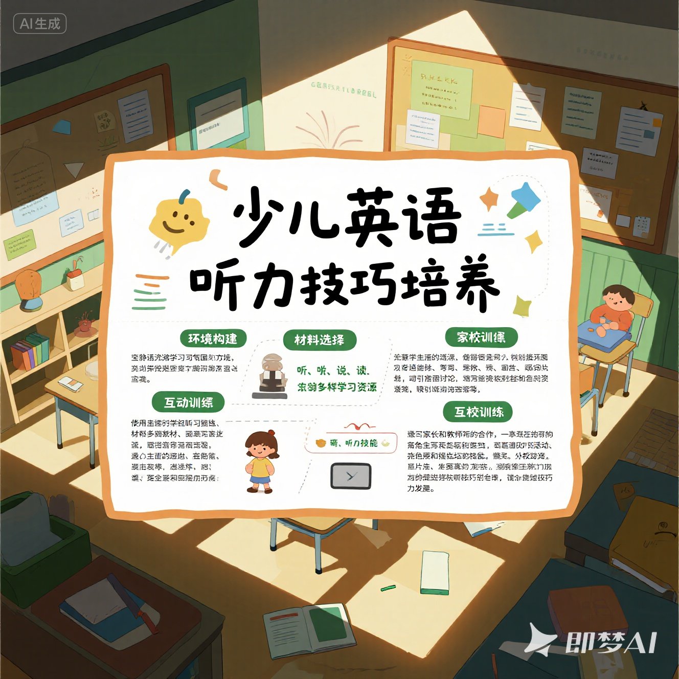 如何培养少儿的英语听力技巧？