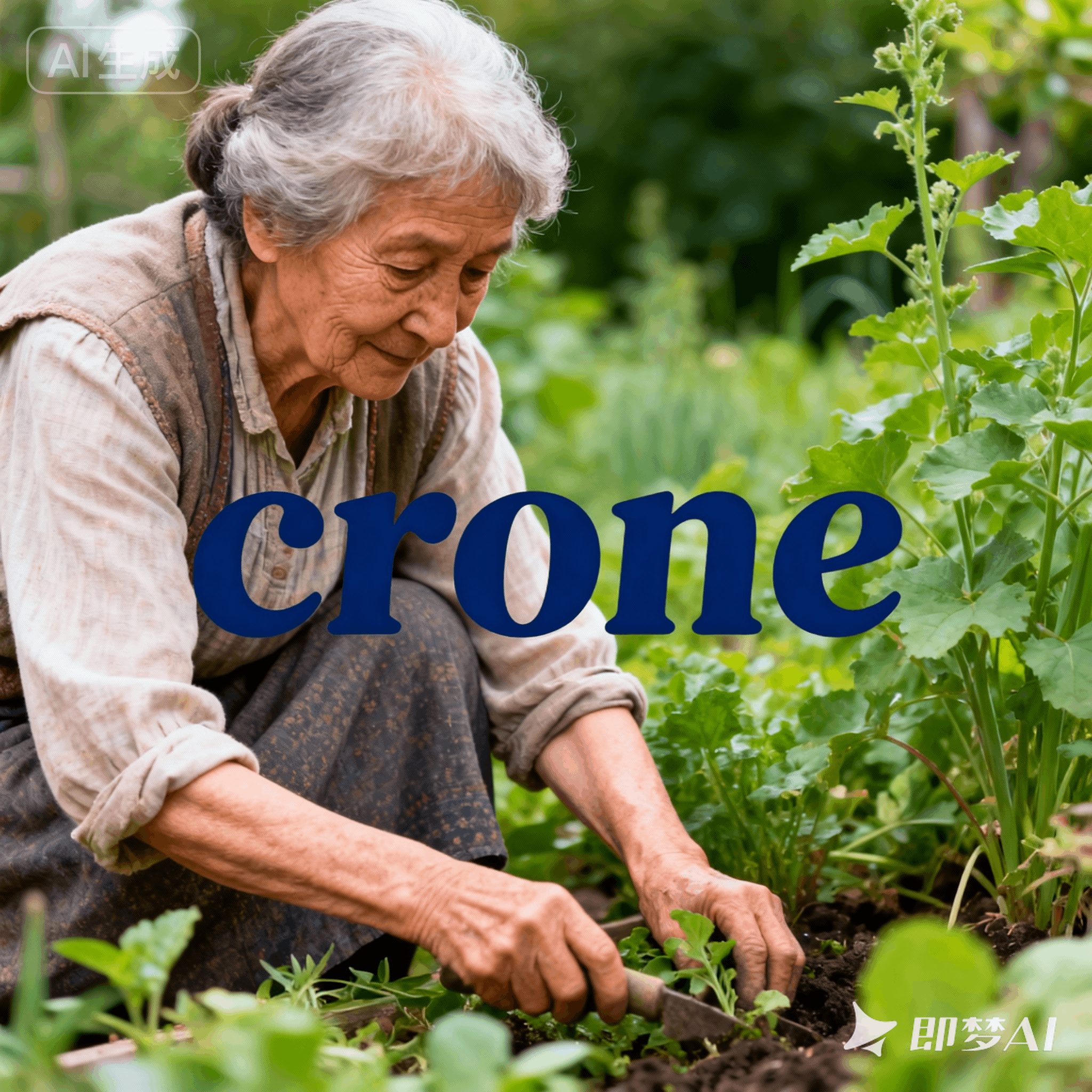 crone是什么意思_crone怎么读_音标krəʊn