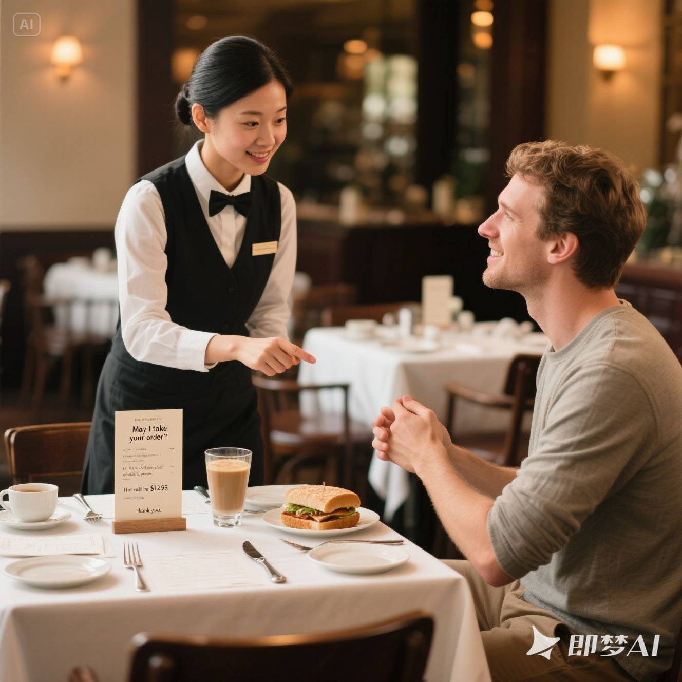 英语中如何用礼貌的方式点餐？