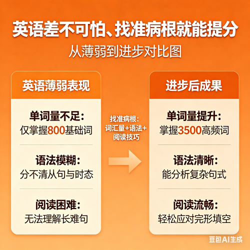 高中孩子英语差