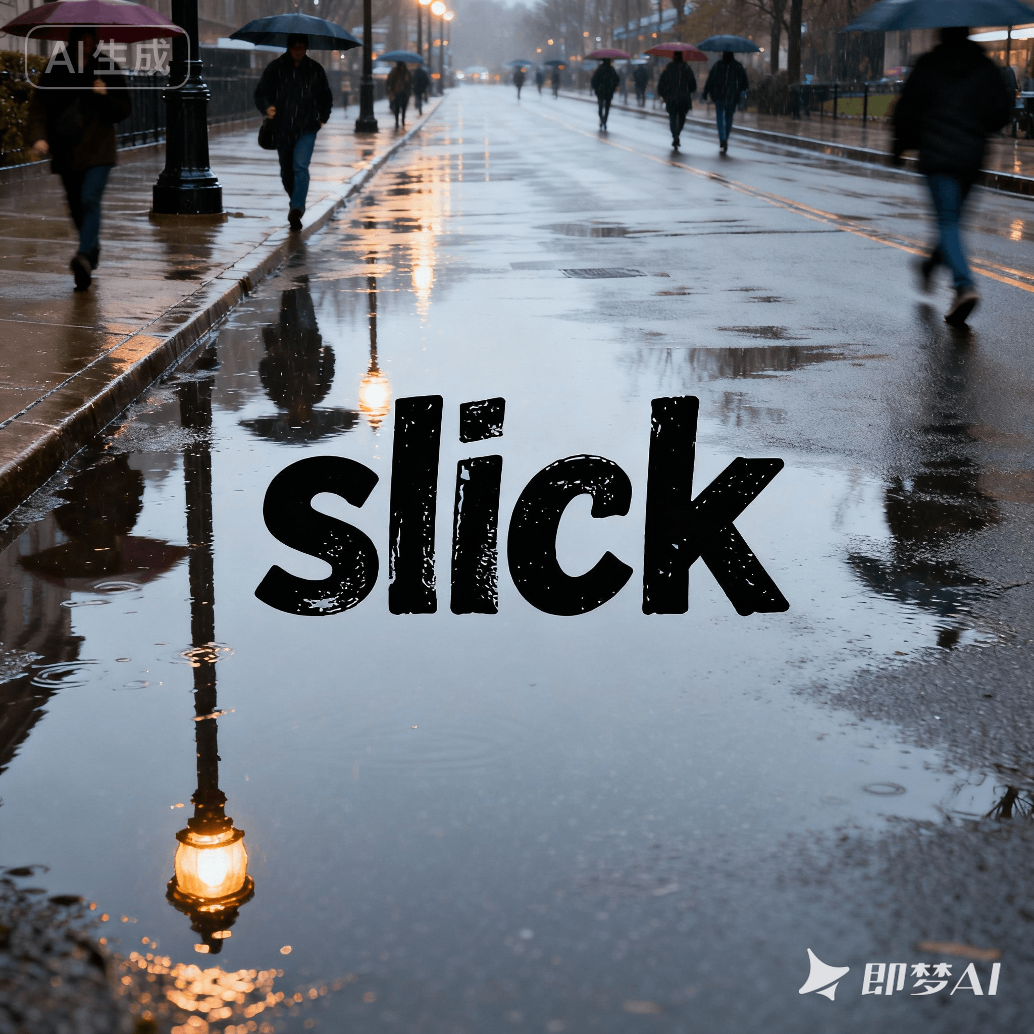 slick是什么意思_slick怎么读_音标slɪk