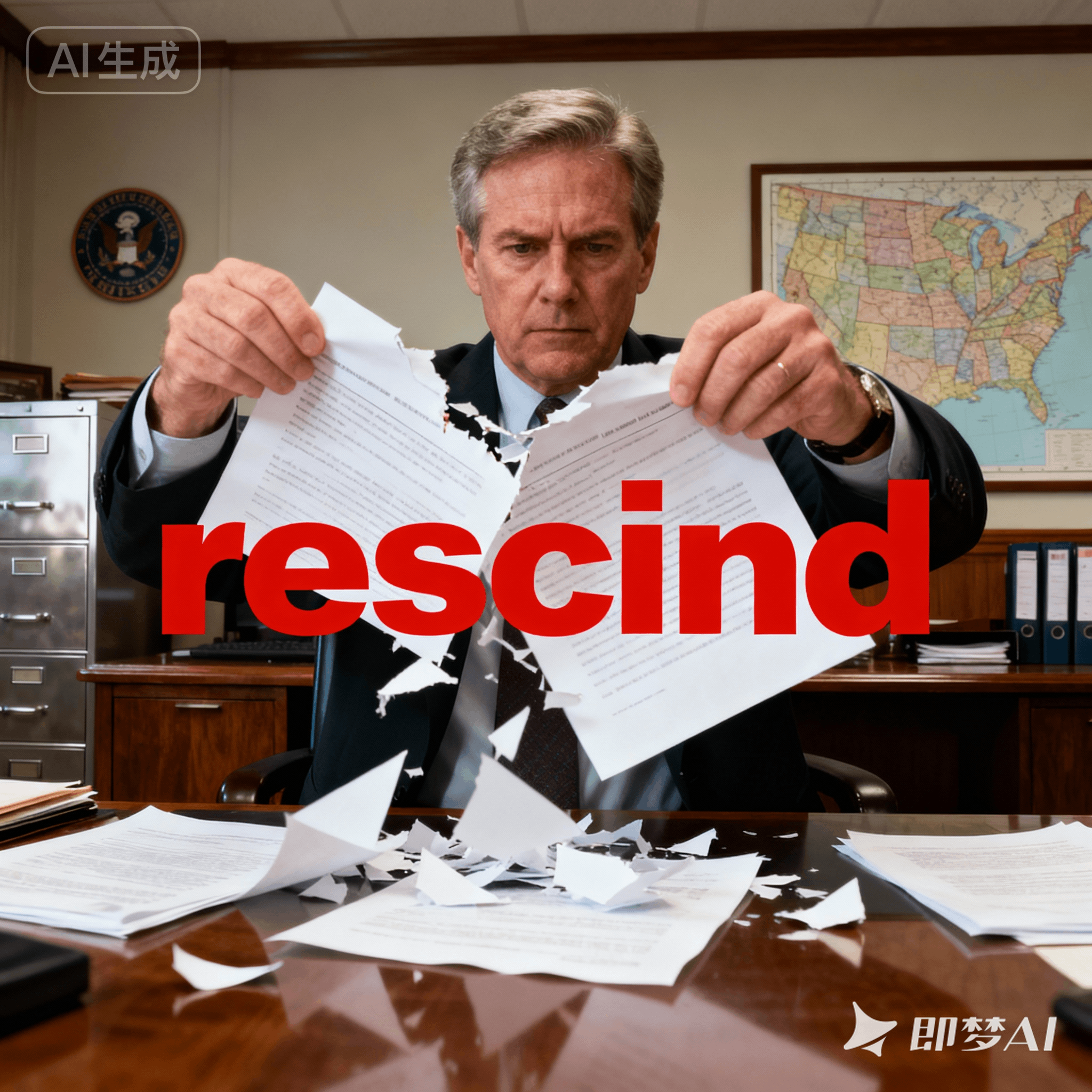 rescind是什么意思_rescind怎么读_音标rɪ'sɪnd