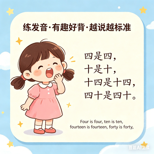 英语绕口令简单有趣带翻译