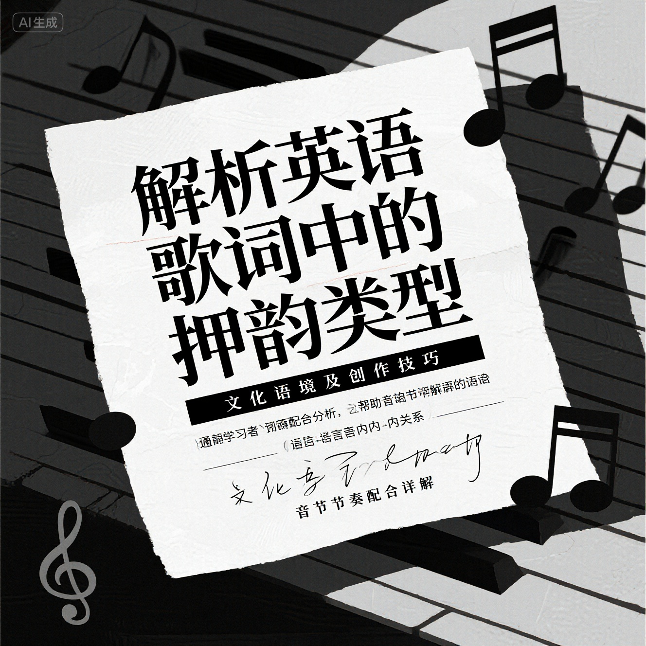 英语歌词中的押韵技巧是什么？