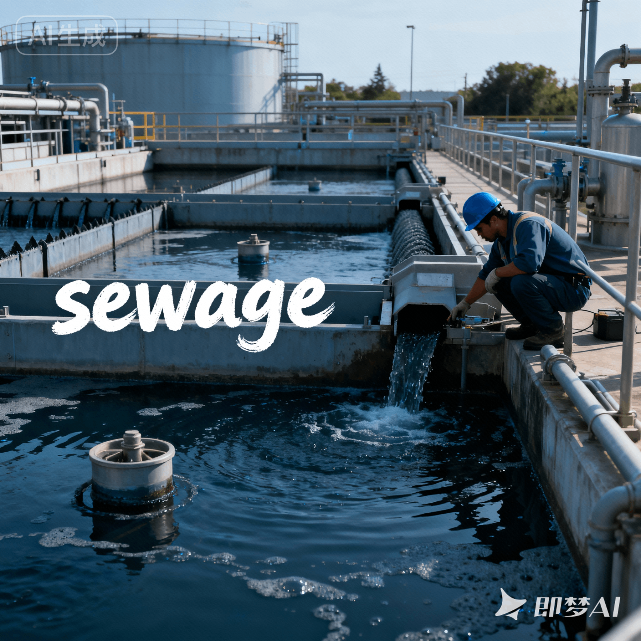 sewage是什么意思_sewage怎么读_音标ˈsu-ɪdʒ