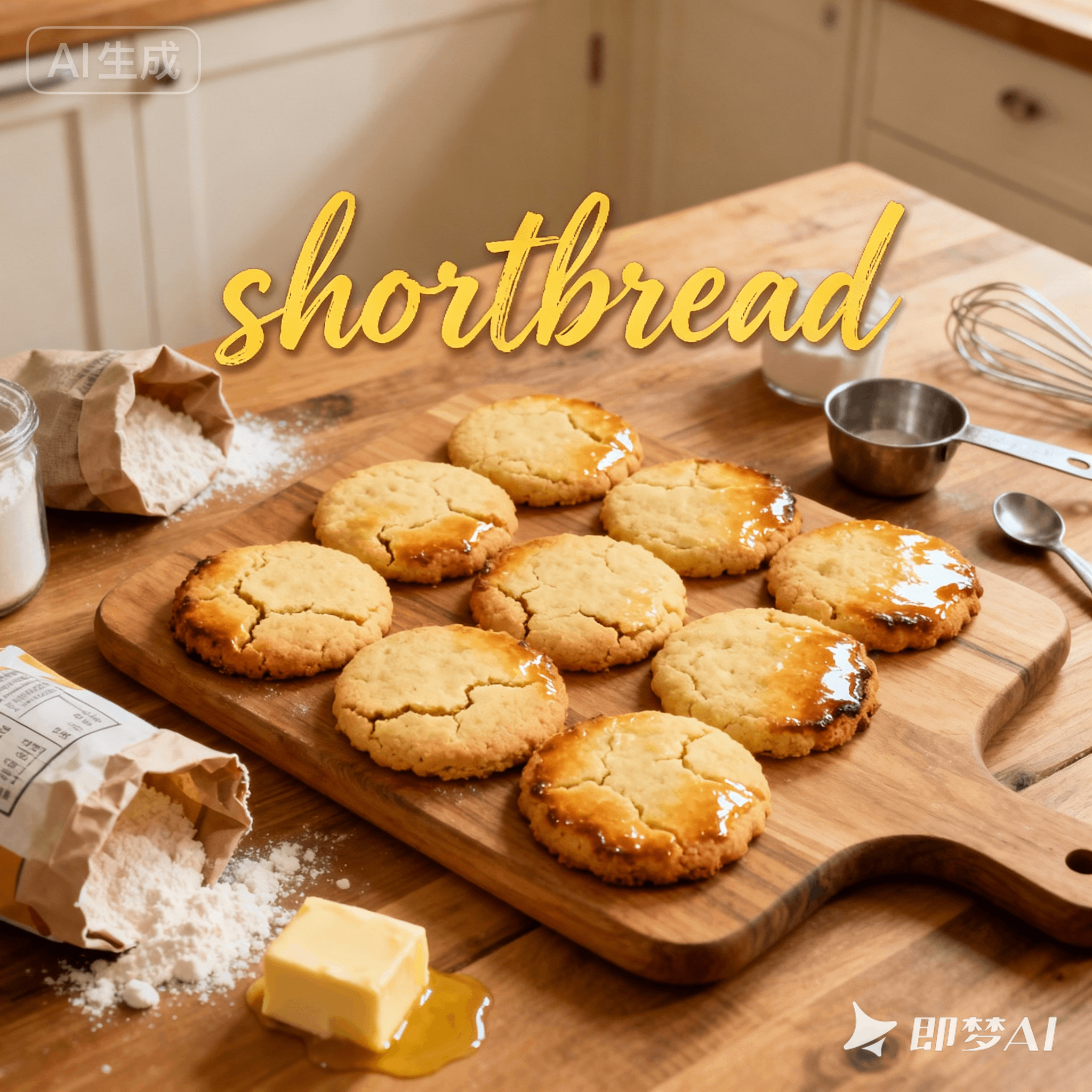 shortbread是什么意思_shortbread怎么读_音标ˈʃɔ-tbred