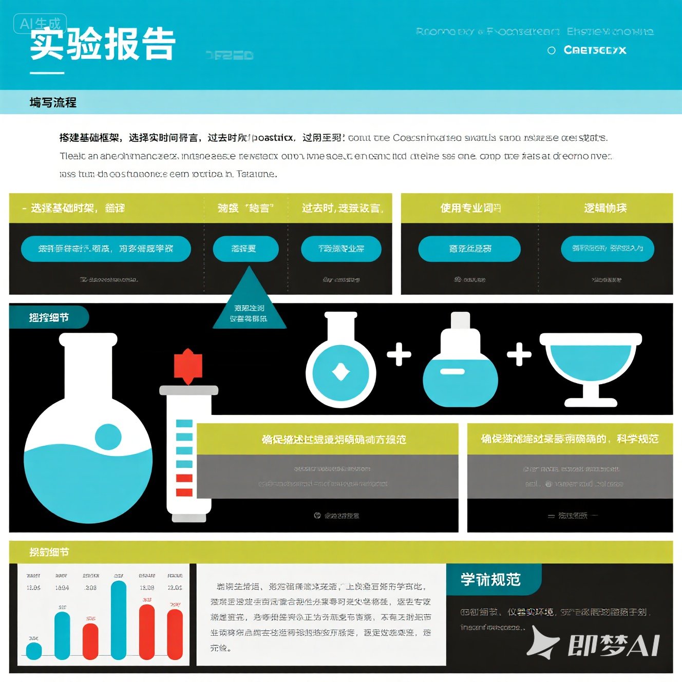 如何用英语描述 “实验步骤”？
