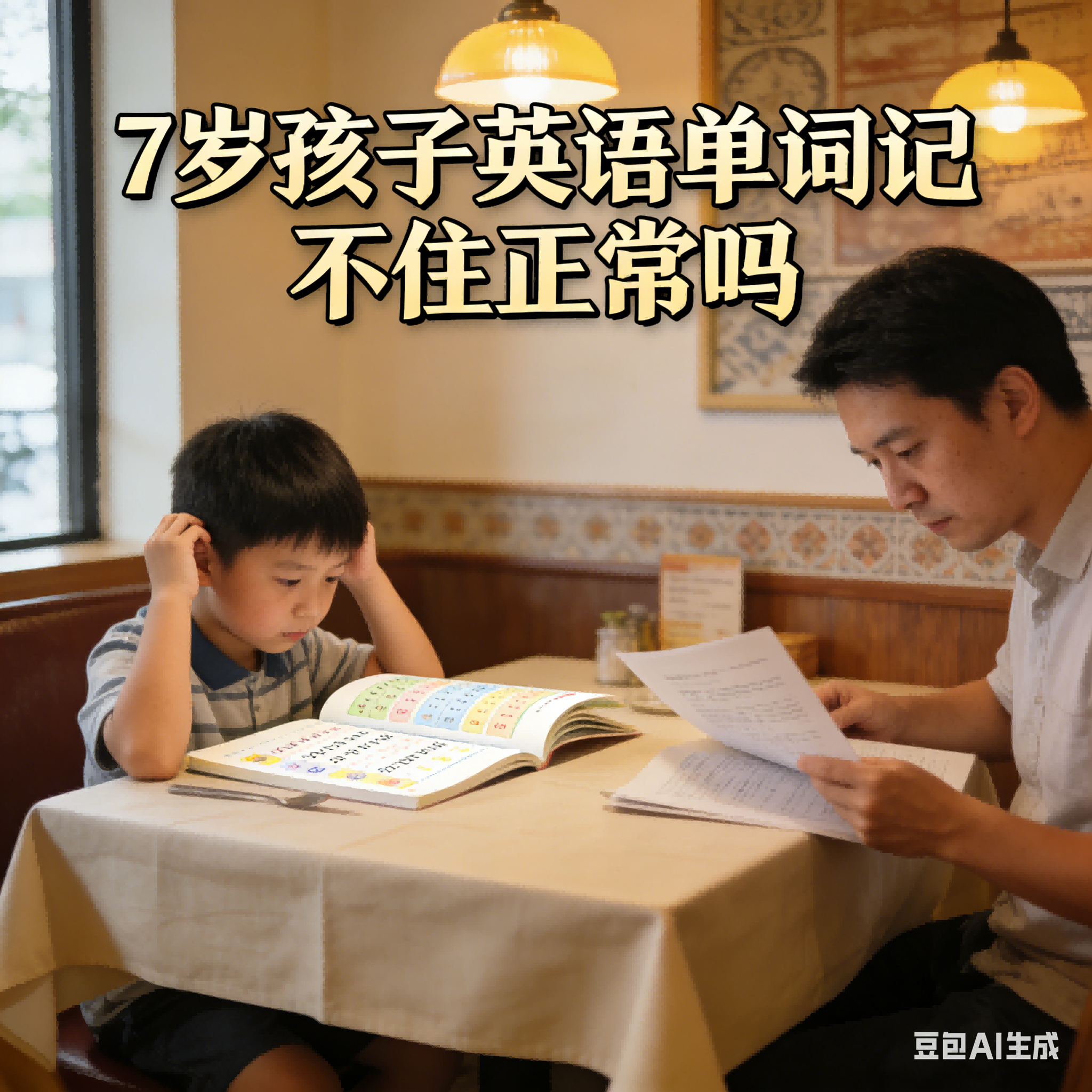 7岁孩子英语单词记不住正常吗