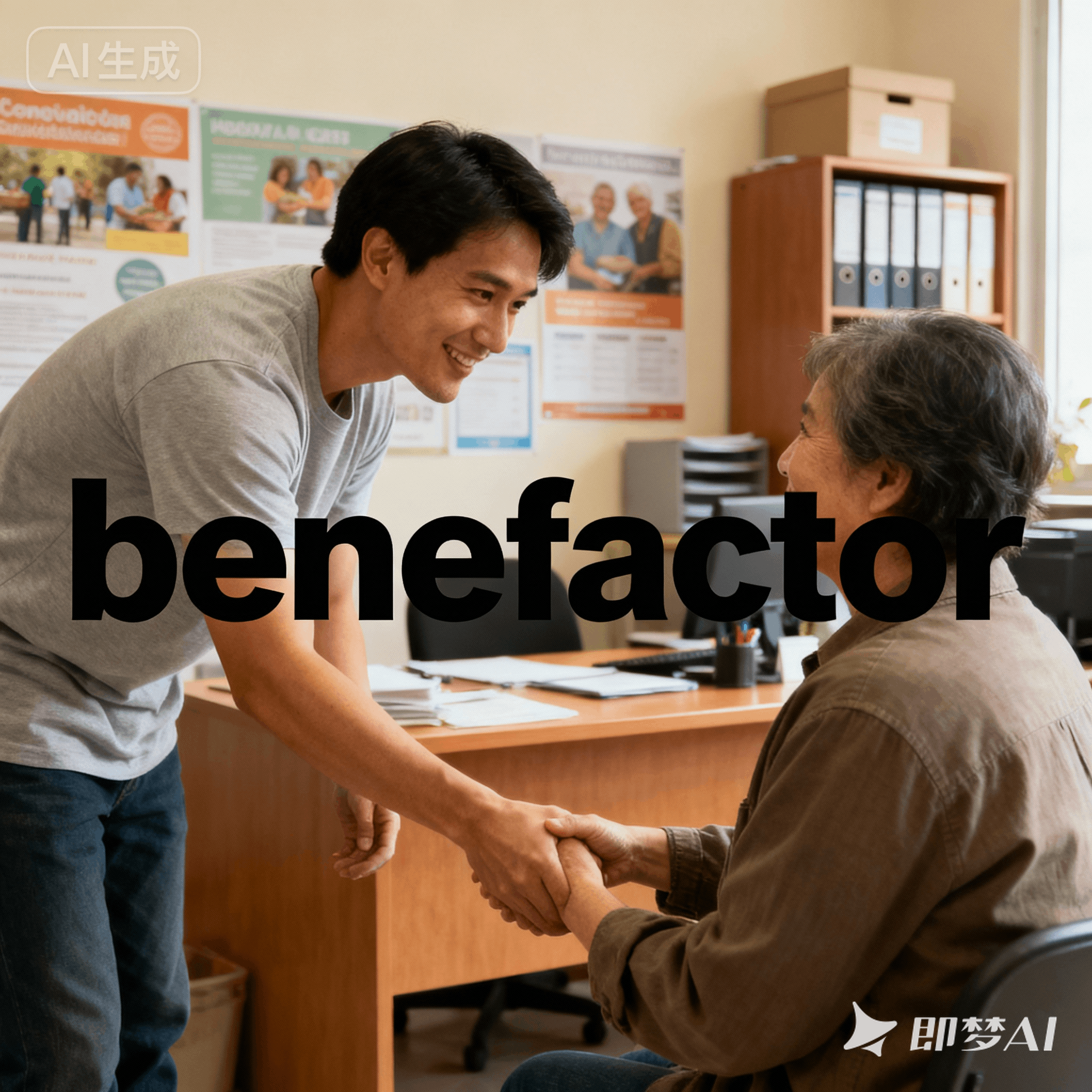 benefactor是什么意思_benefactor怎么读_音标ˈbenɪfæktə(r)
