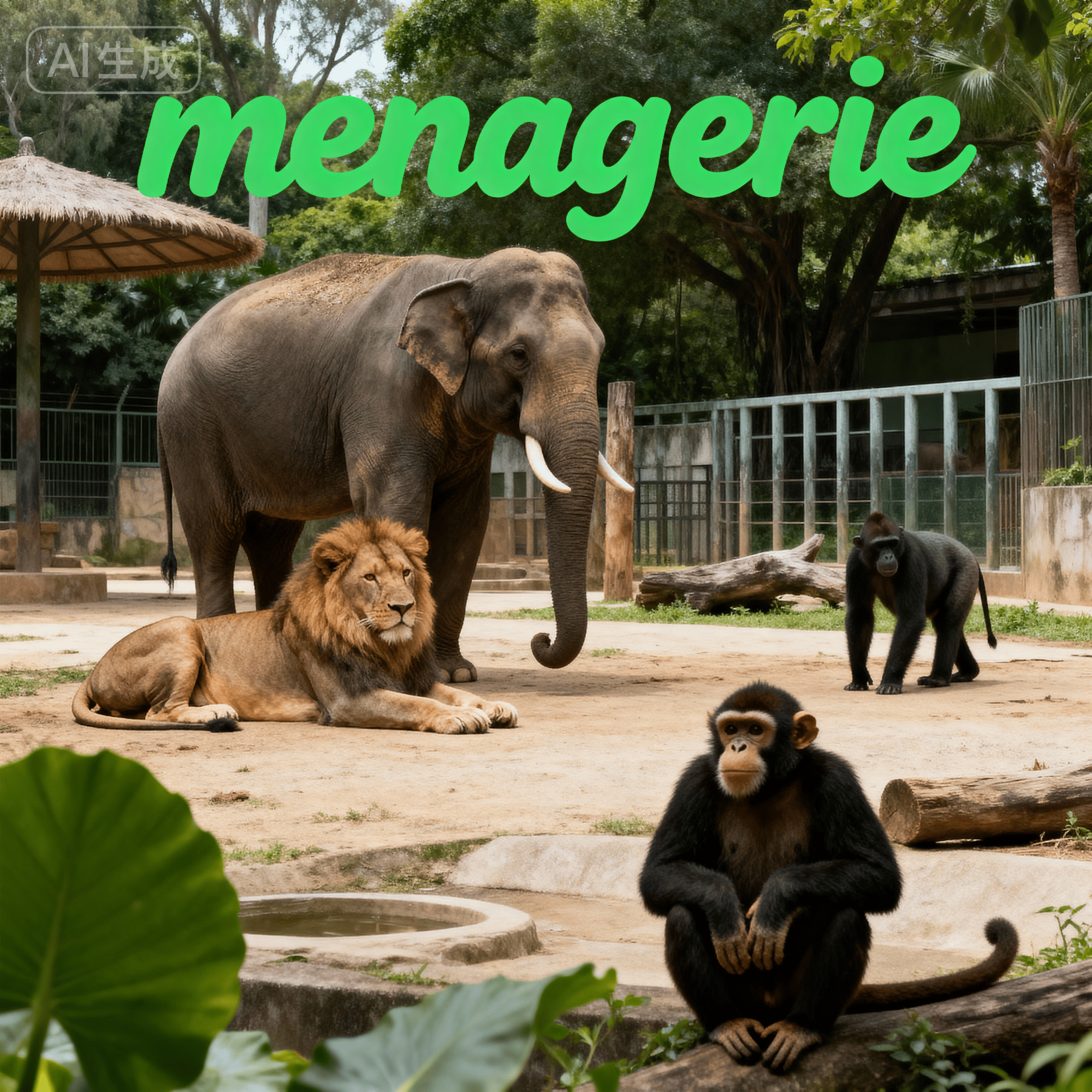 menagerie是什么意思_menagerie怎么读_音标məˈnædʒərɪ