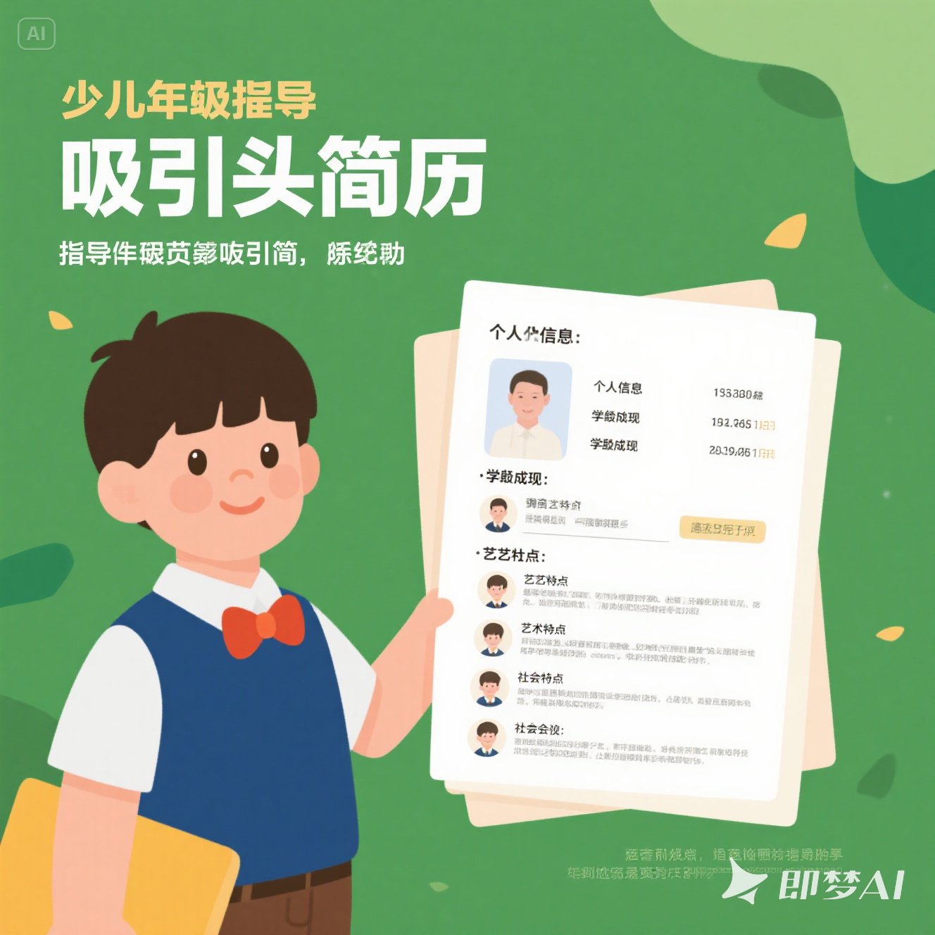 如何为少儿制作吸引人的简历？