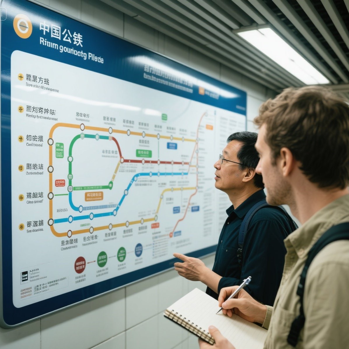 地铁线路图的英文表达是什么？