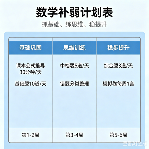 孩子数学太差怎么补救