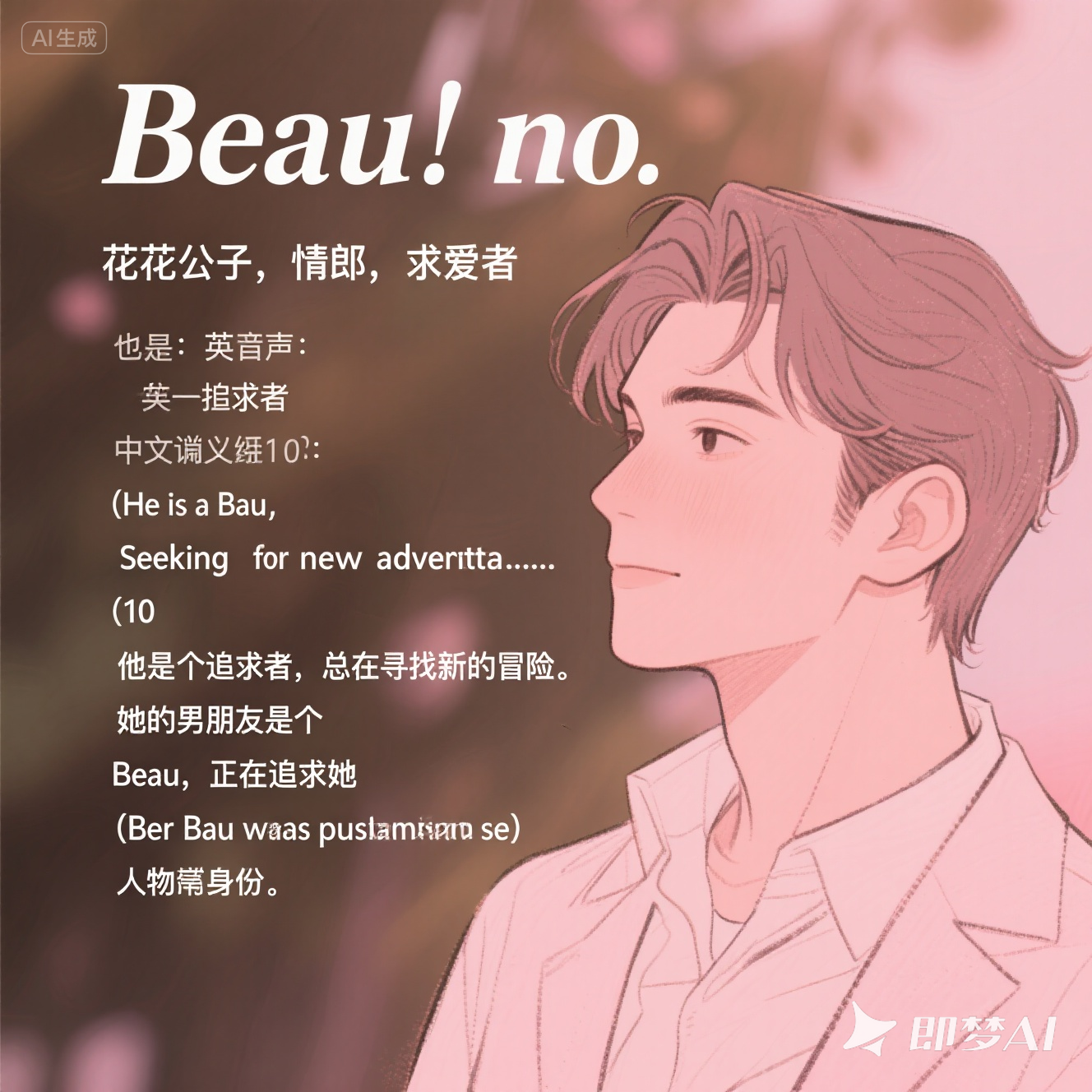beau 是什么意思_beau 怎么读_音标 bəʊ