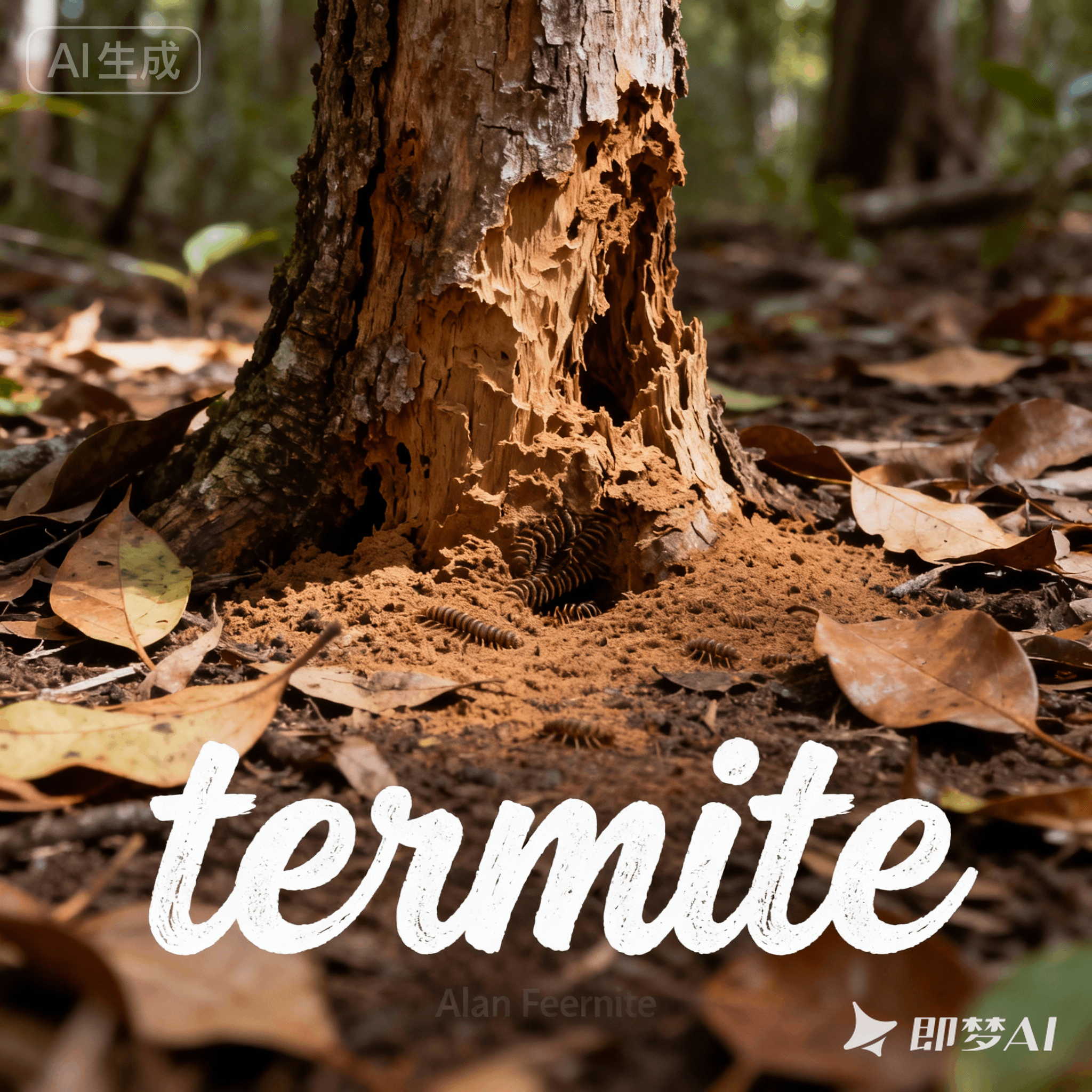 termite是什么意思_termite怎么读_音标'tɜ-maɪt
