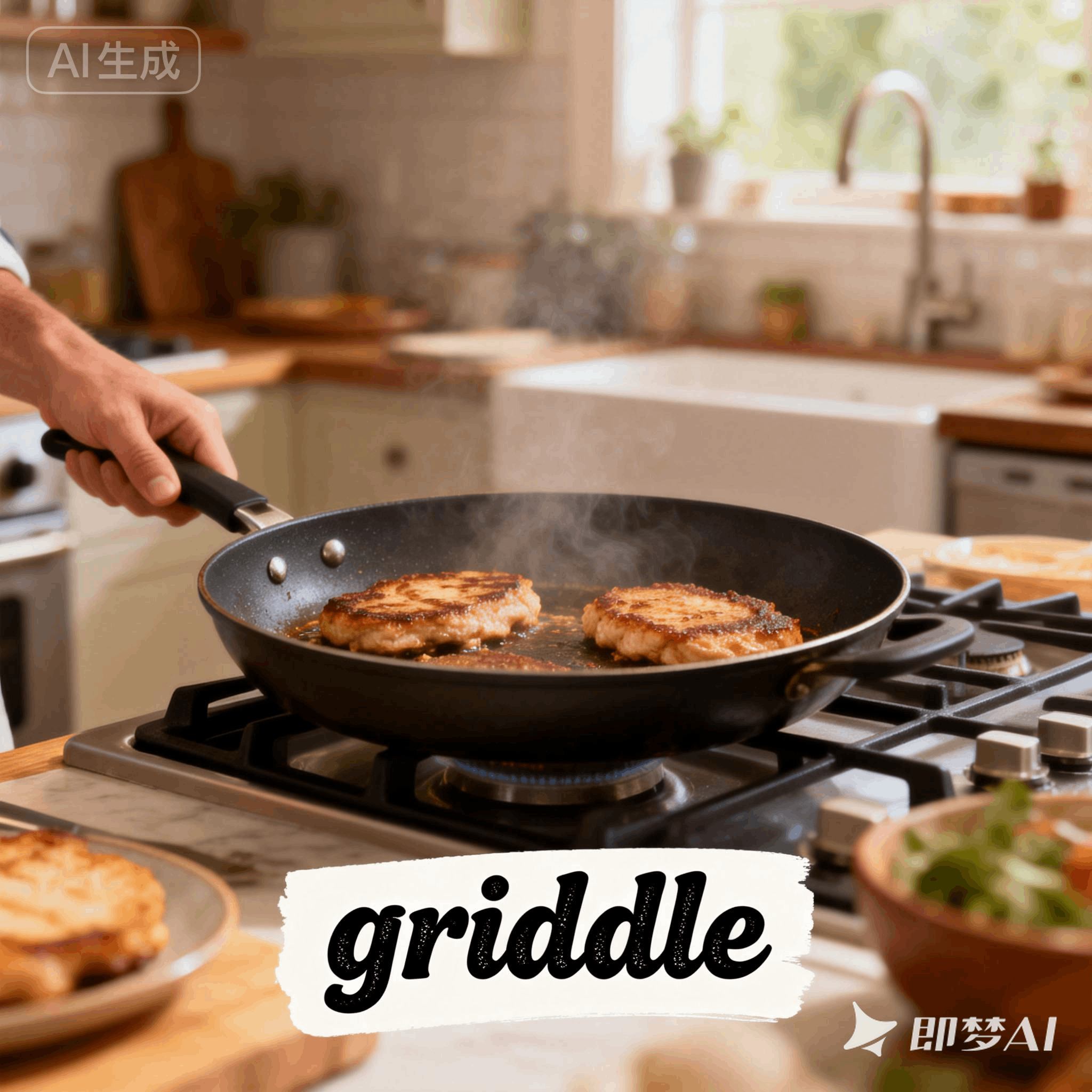 griddle是什么意思_griddle怎么读_音标'ɡrɪdl