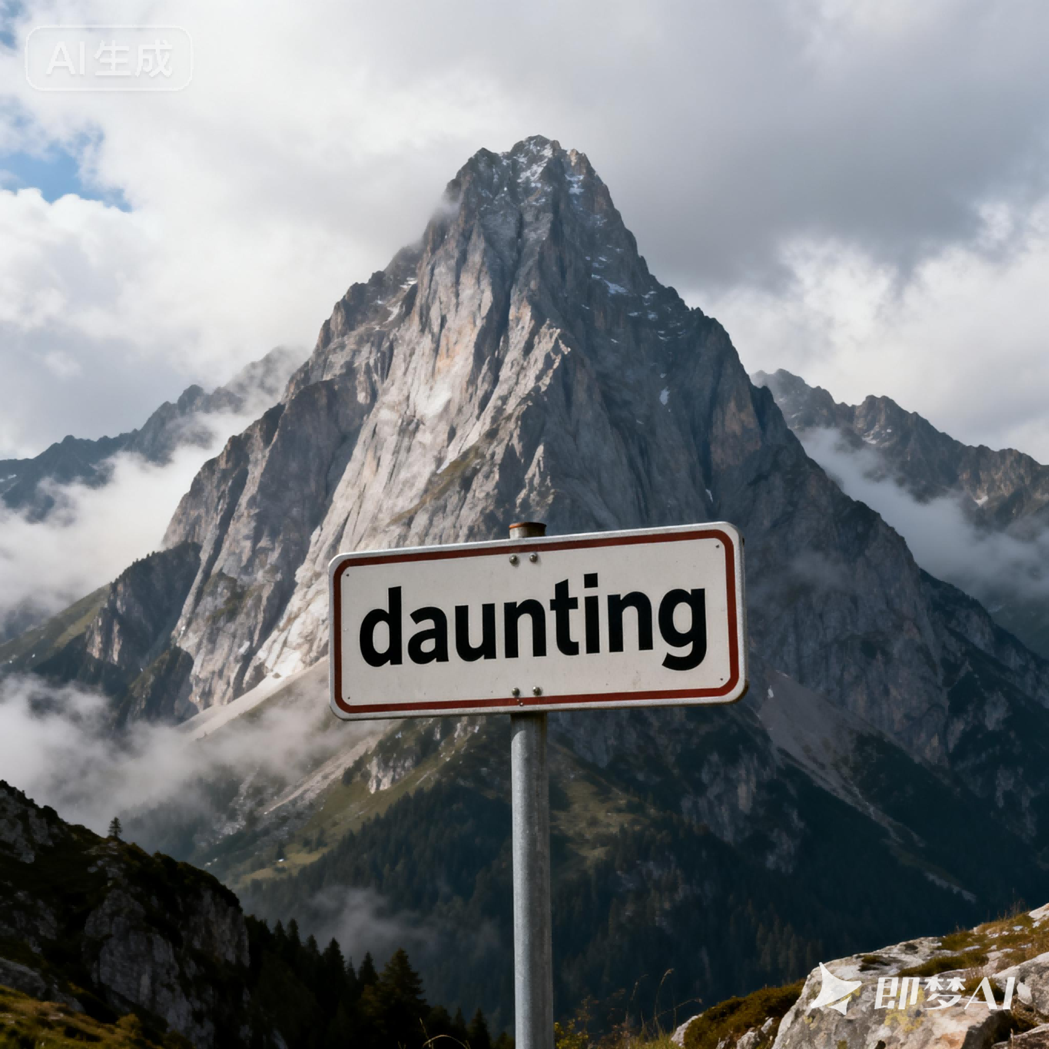 daunting是什么意思_daunting怎么读_音标dɔ-ntɪŋ