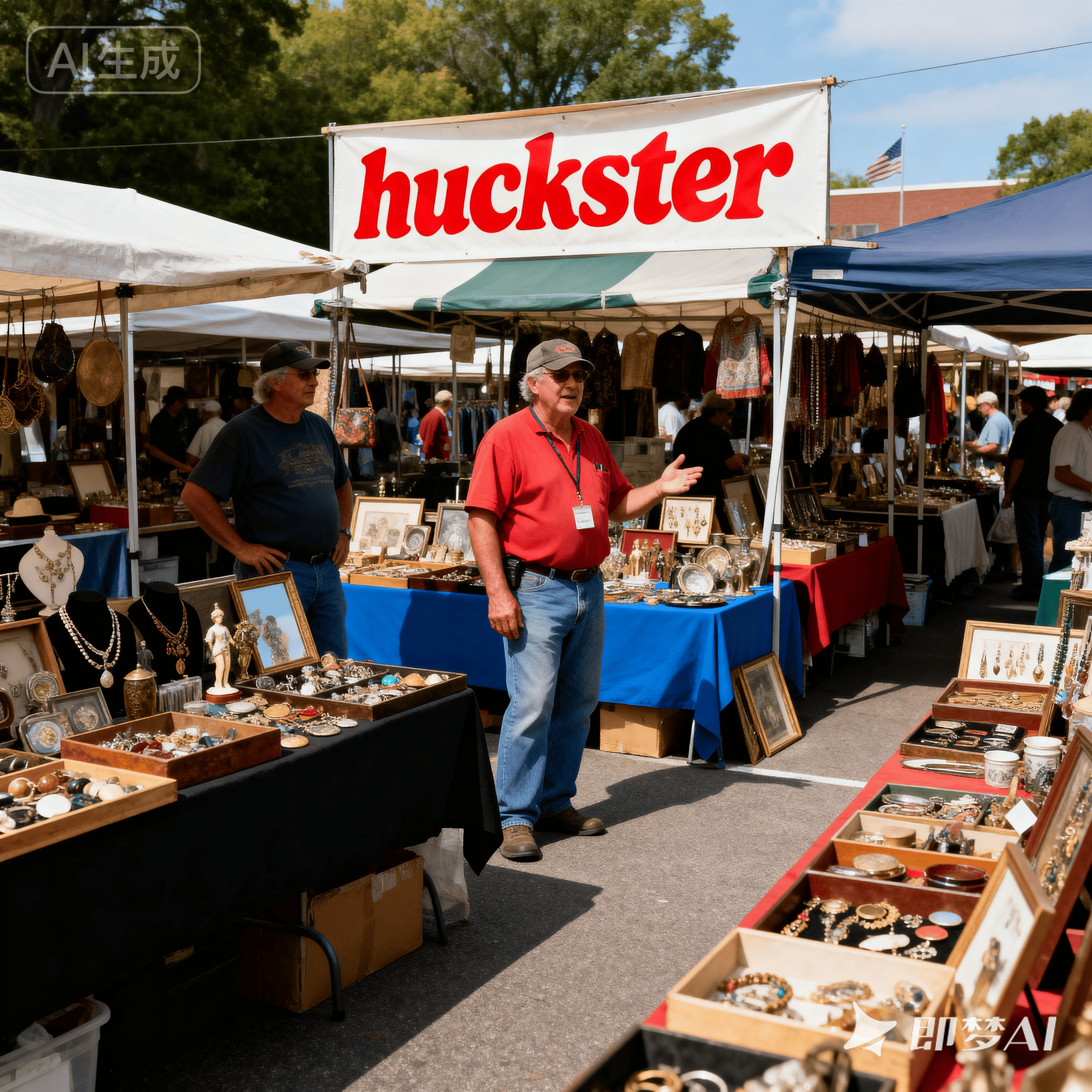 huckster是什么意思_huckster怎么读_音标'hʌkstə(r)