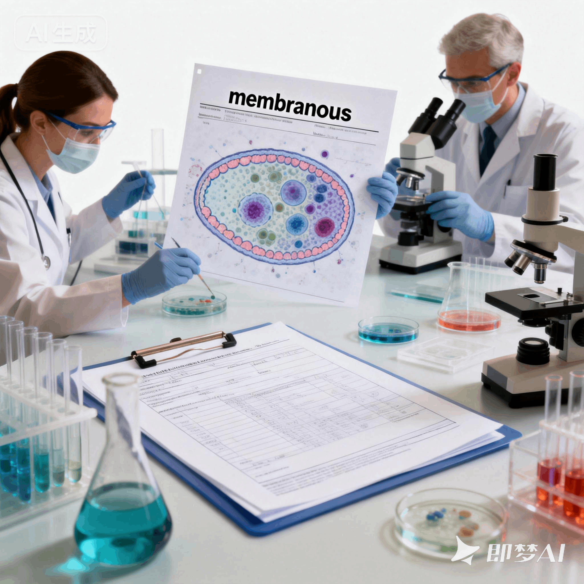 membranous是什么意思_membranous怎么读_音标'membrәnәs, mem'breinәs