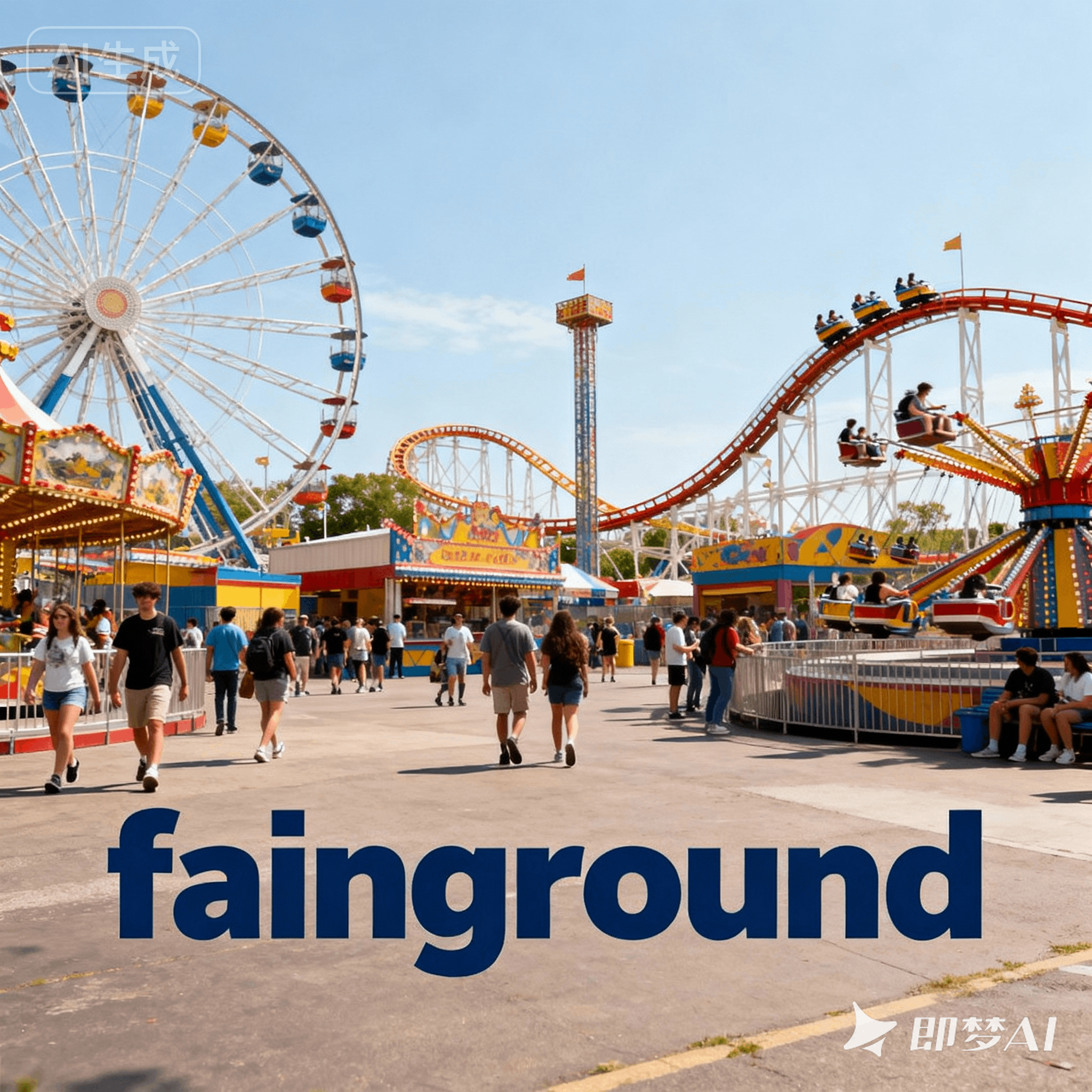 fairground是什么意思_fairground怎么读_音标ˈfeəgraʊnd