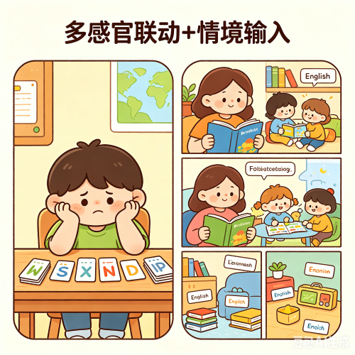 7岁孩子英语总是记不住