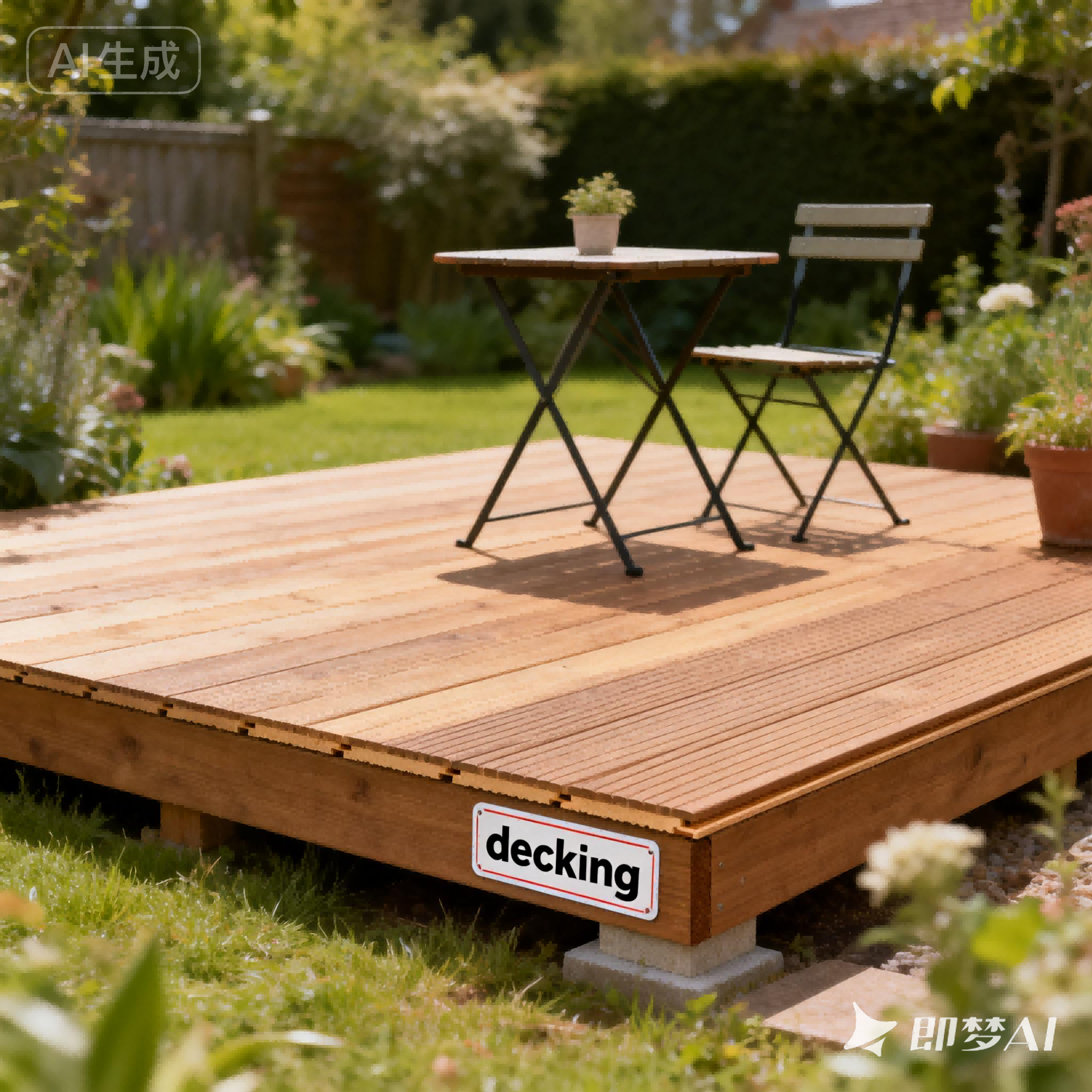 decking是什么意思_decking怎么读_音标'dekɪŋ