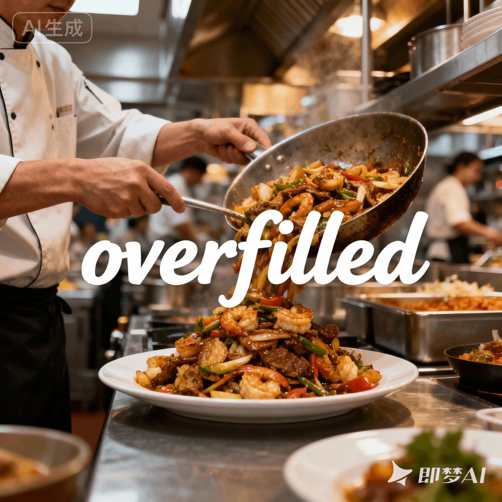 overfilled是什么意思_overfilled怎么读_音标əʊvə'fɪld