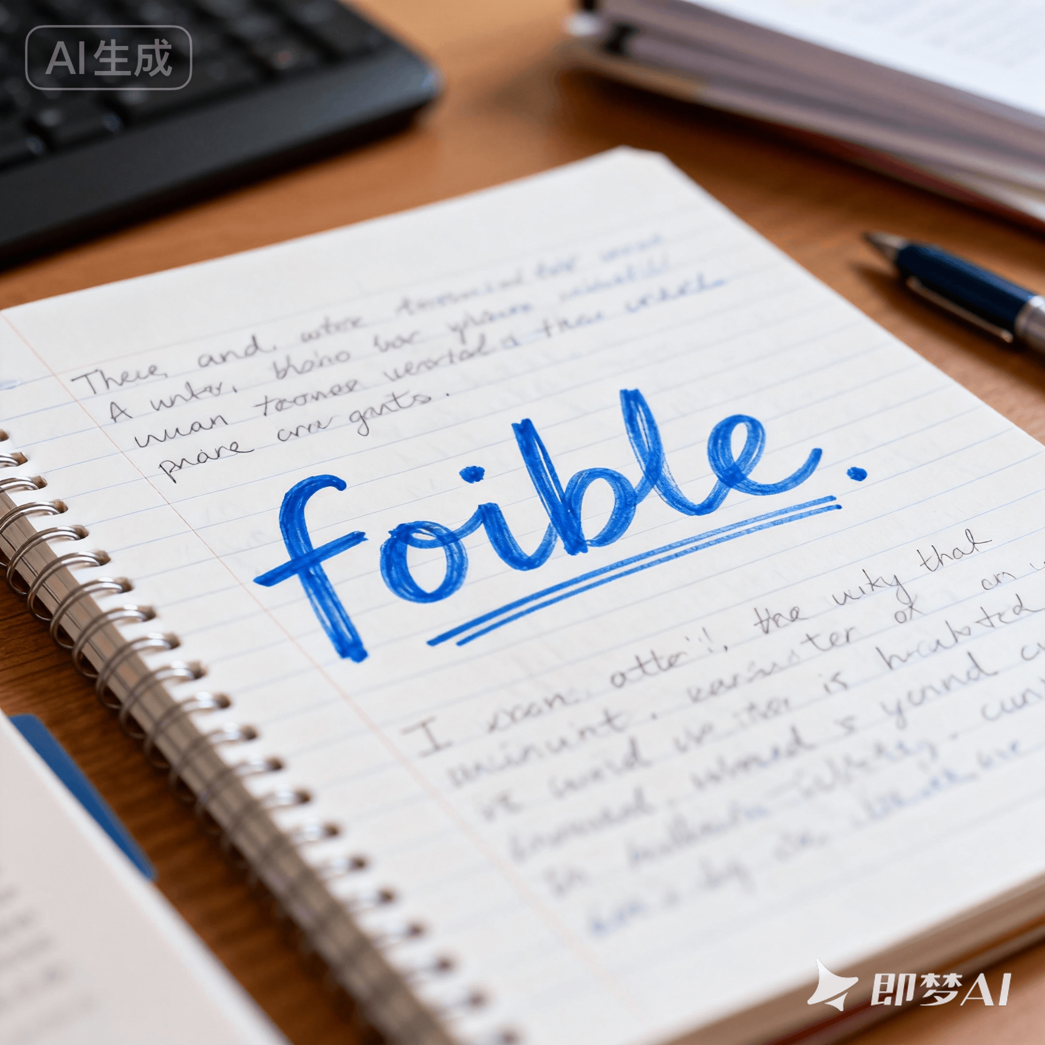 foible是什么意思_foible怎么读_音标ˈfɒɪbl
