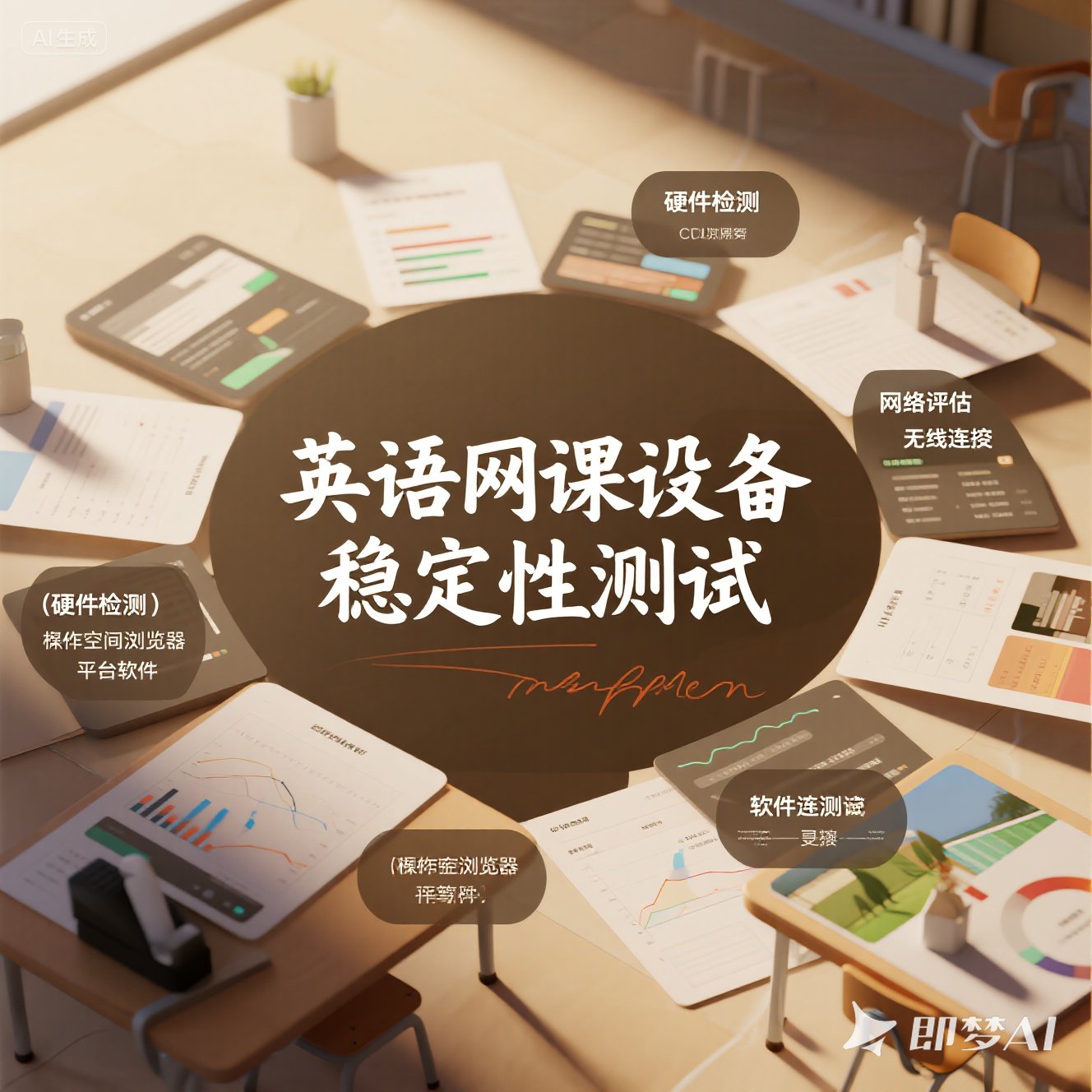 英语网课设备稳定性测试方法？